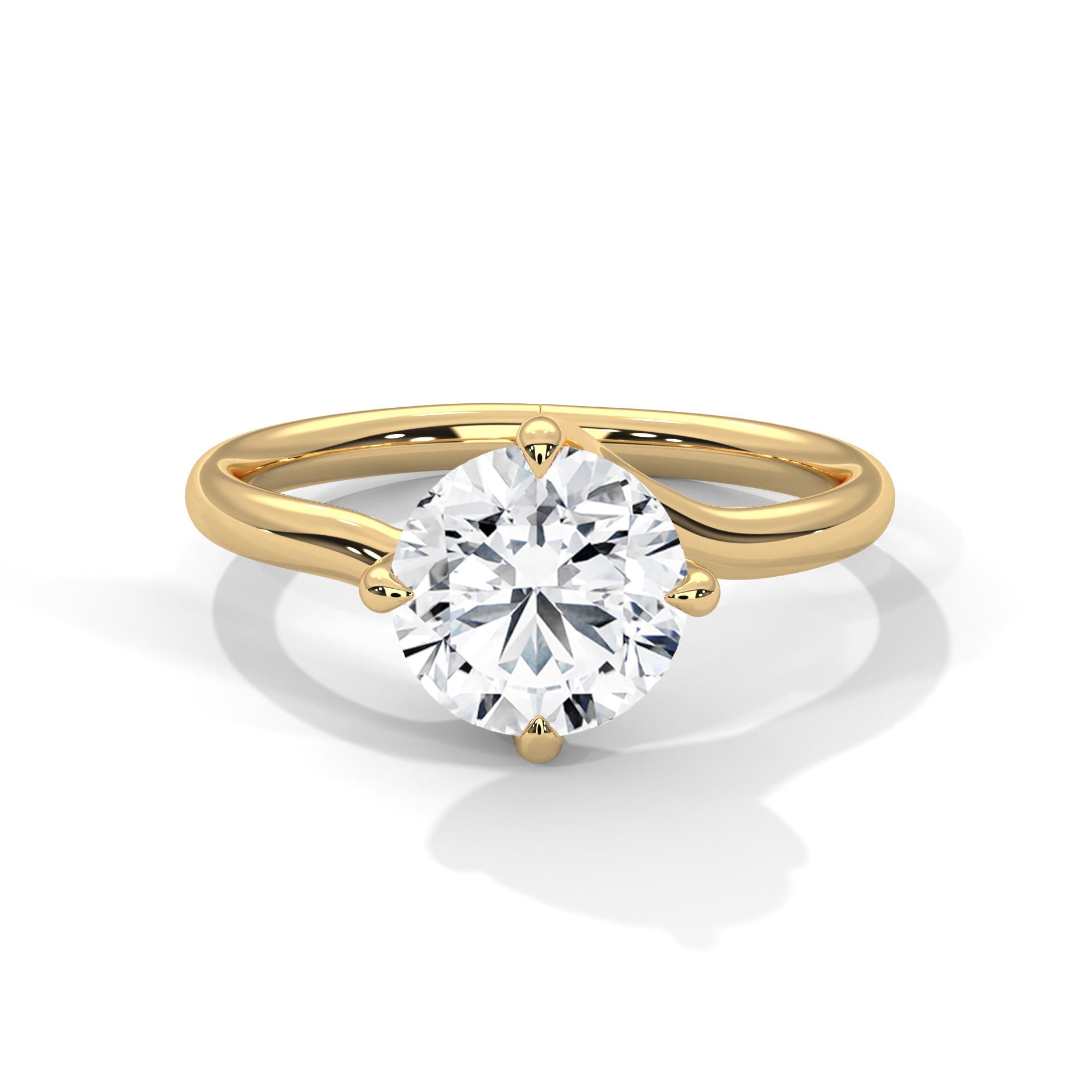 Elara Ring 2ct Round Brilliant Cut Diamond
