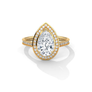Solace Halo Pear Diamond Ring (2 17/50 ct. tw.)