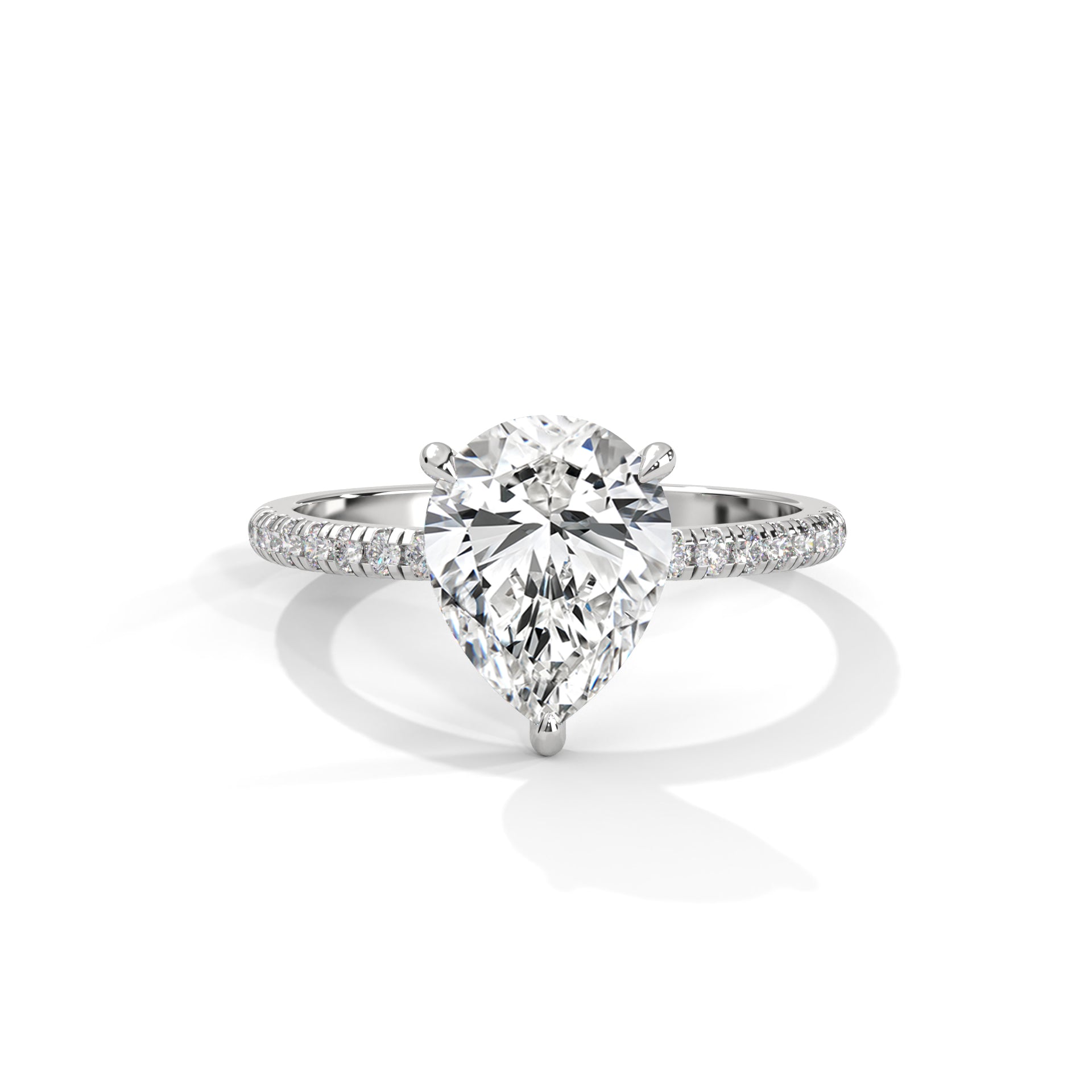 Tearra Pear Cut Diamond Ring (2 cntr ct).