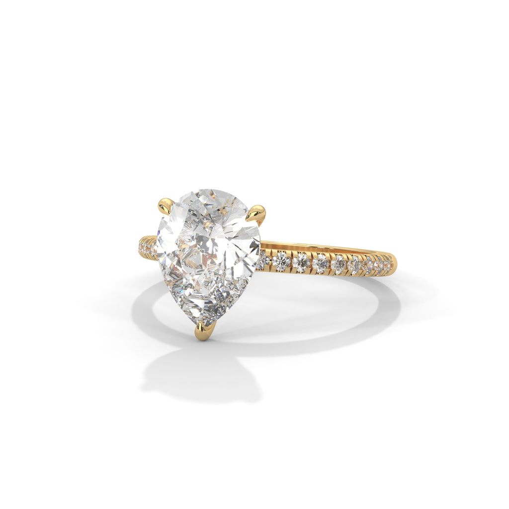 Tearra Pear Cut Diamond Ring (2 cntr ct).