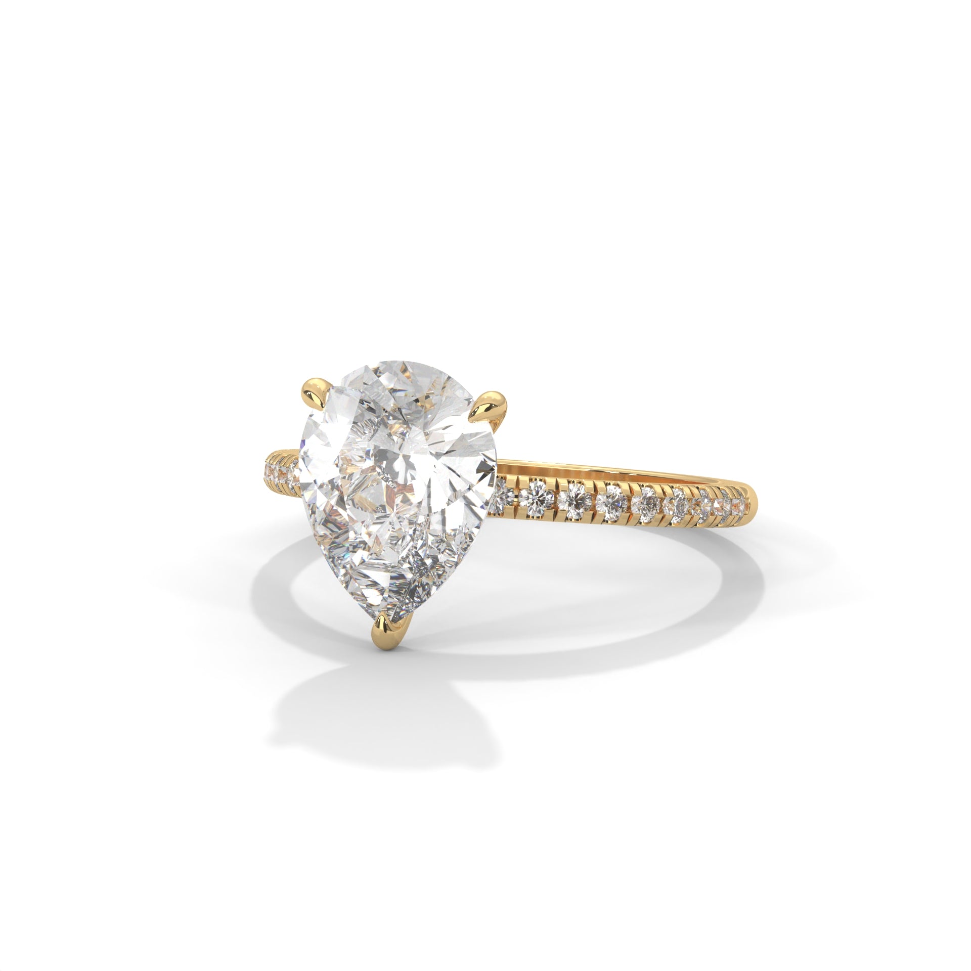 Tearra Pear Cut Diamond Ring (2 cntr ct).
