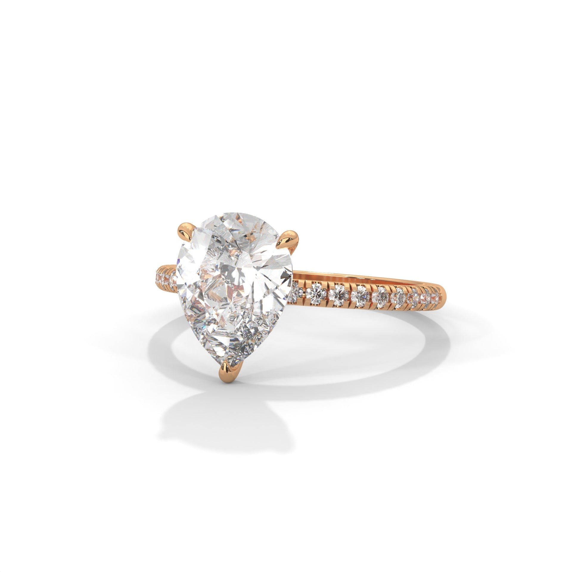 Tearra Pear Cut Diamond Ring (2 cntr ct).