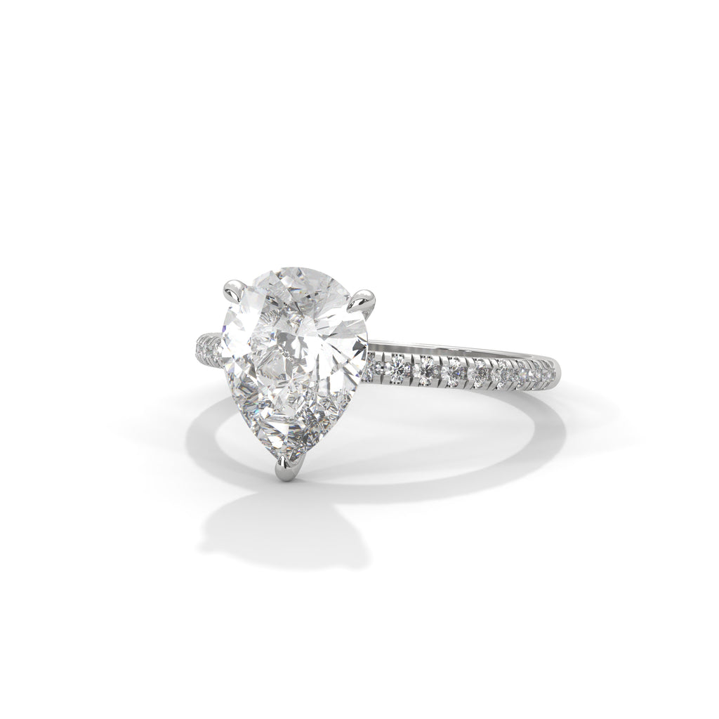 Tearra Pear Cut Diamond Ring (2 cntr ct).