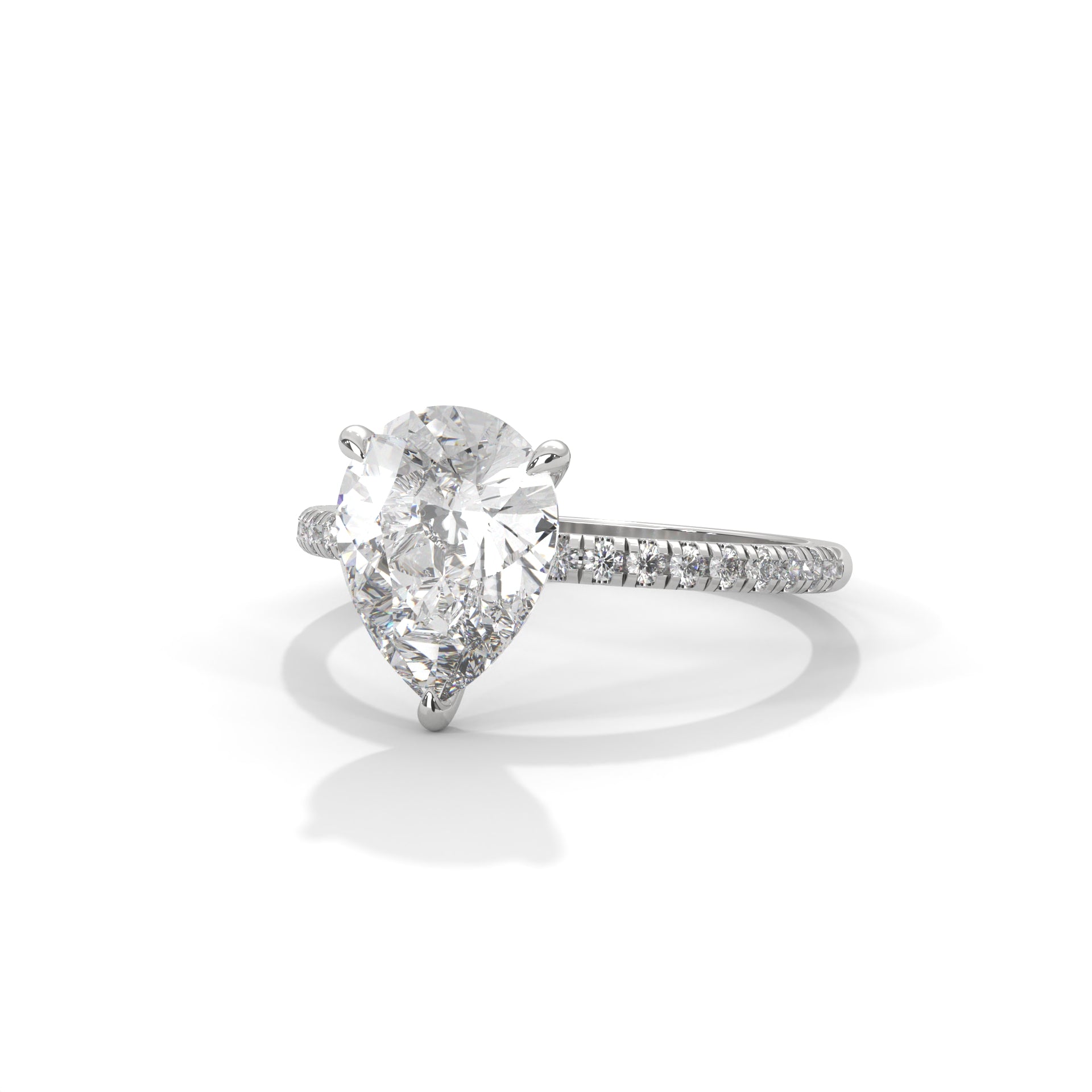 Tearra Pear Cut Diamond Ring (2 cntr ct).