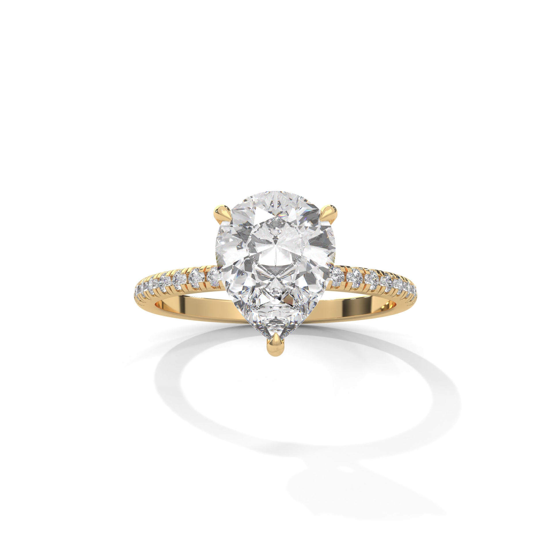 Tearra Pear Cut Diamond Ring (2 cntr ct).