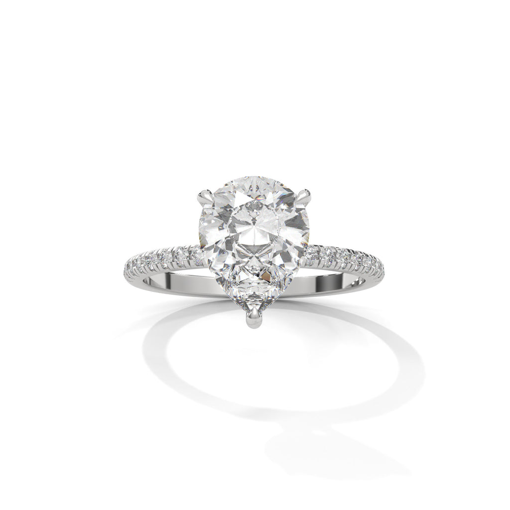 Tearra Pear Cut Diamond Ring (2 cntr ct).