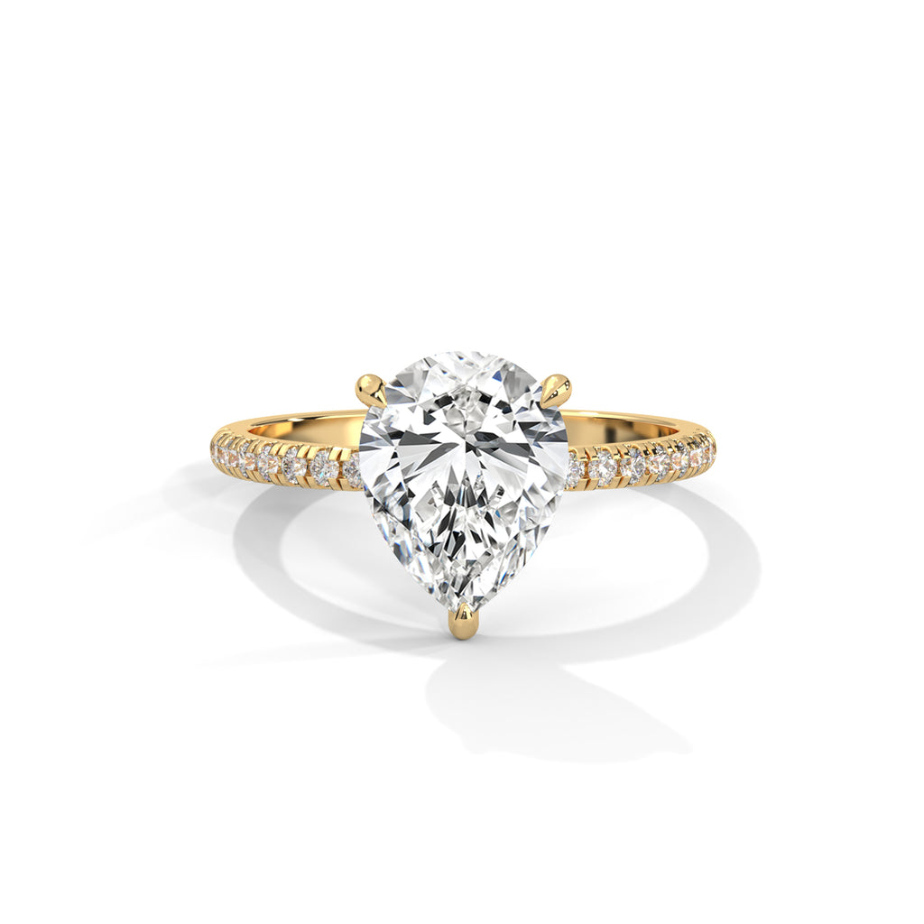 Tearra Pear Cut Diamond Ring (2 cntr ct).
