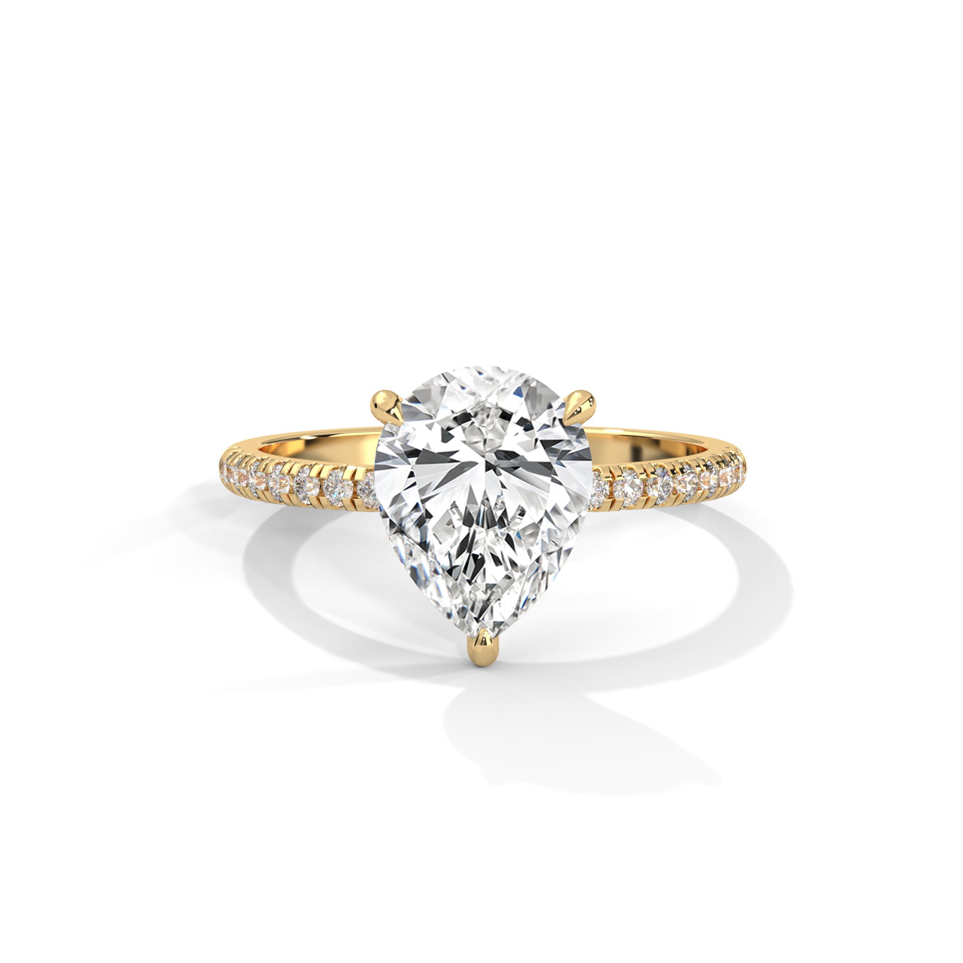 Tearra Pear Cut Diamond Ring (2 cntr ct).