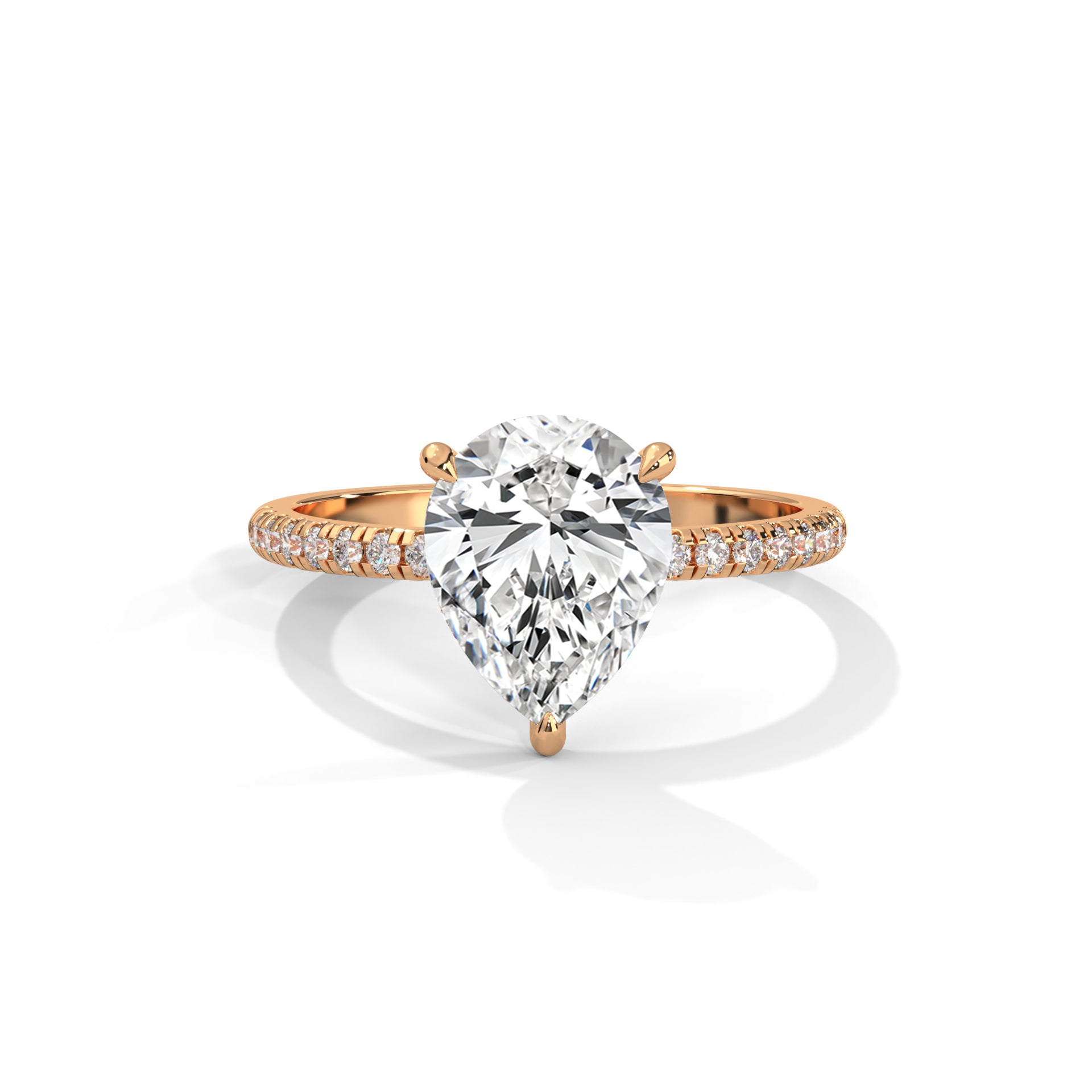Tearra Pear Cut Diamond Ring (2 cntr ct).