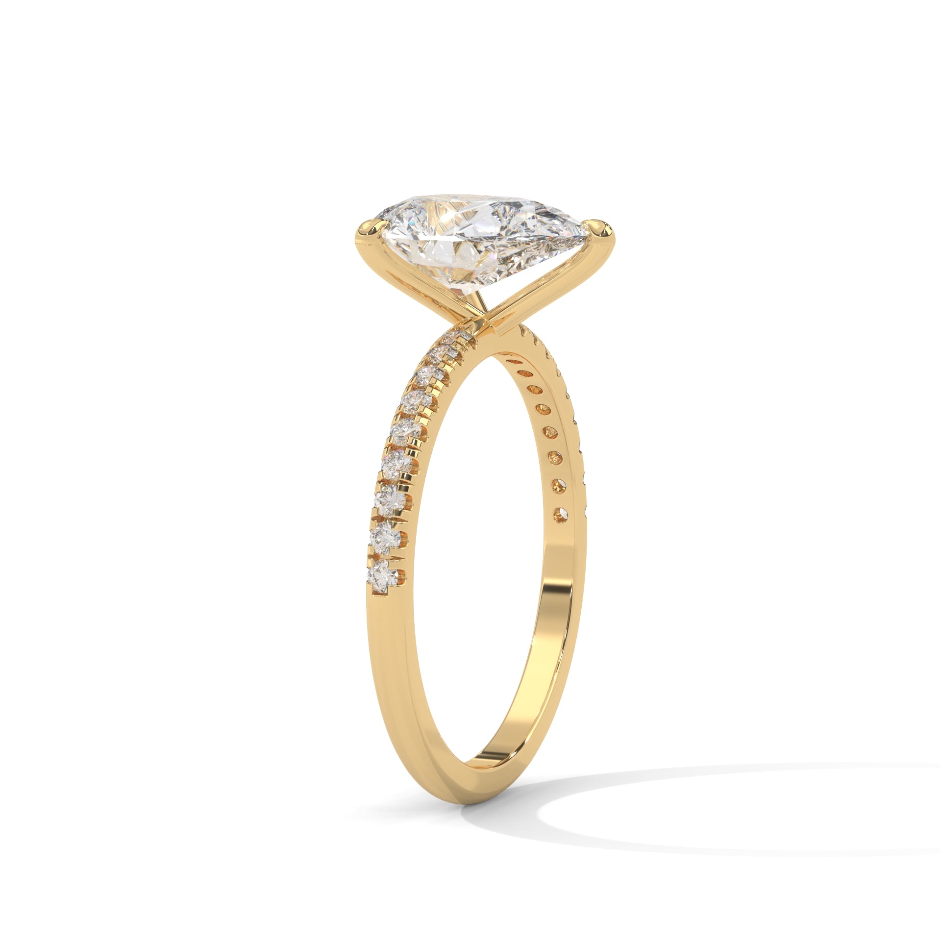Tearra Pear Cut Diamond Ring (2 cntr ct).