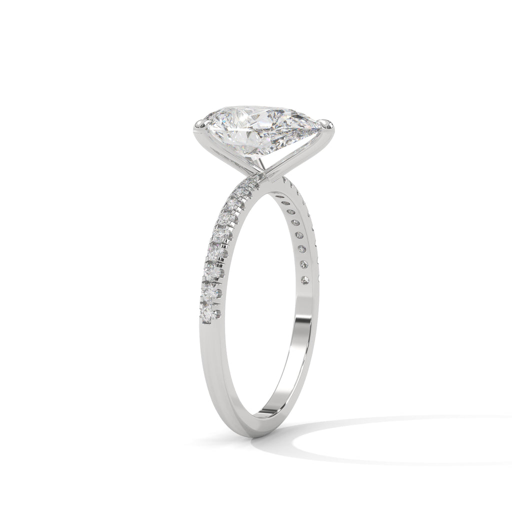 Tearra Pear Cut Diamond Ring (2 cntr ct).