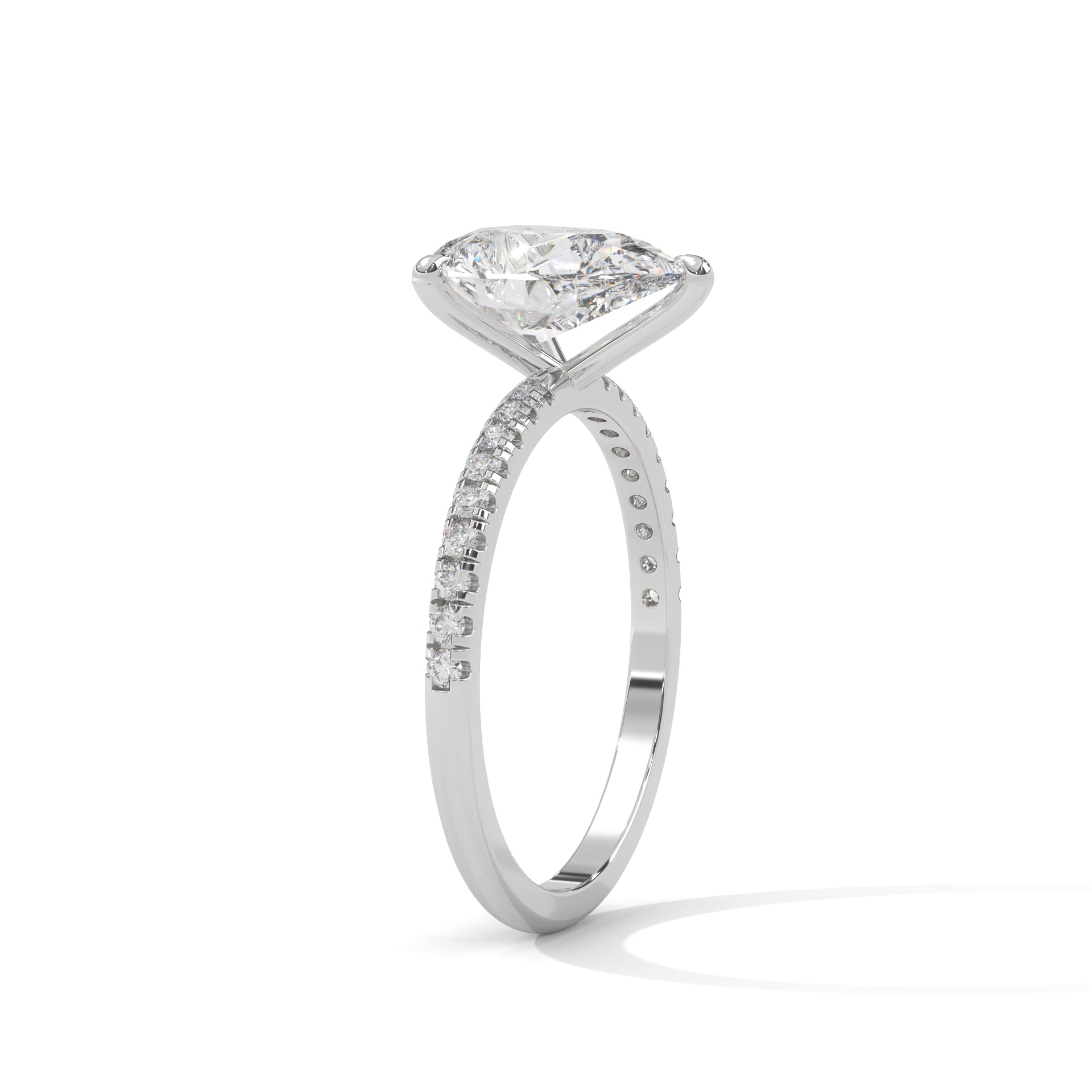 Tearra Pear Cut Diamond Ring (2 cntr ct).