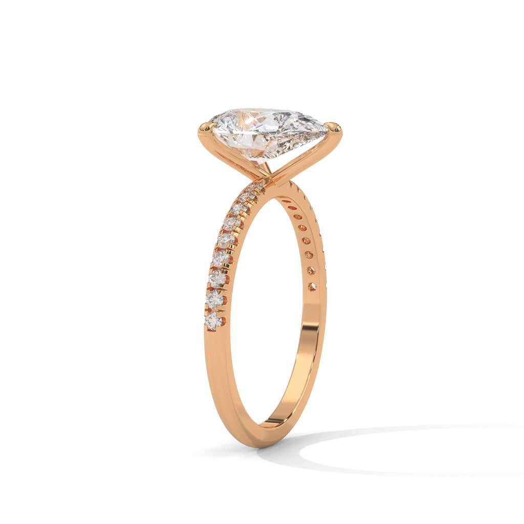 Tearra Pear Cut Diamond Ring (2 cntr ct).