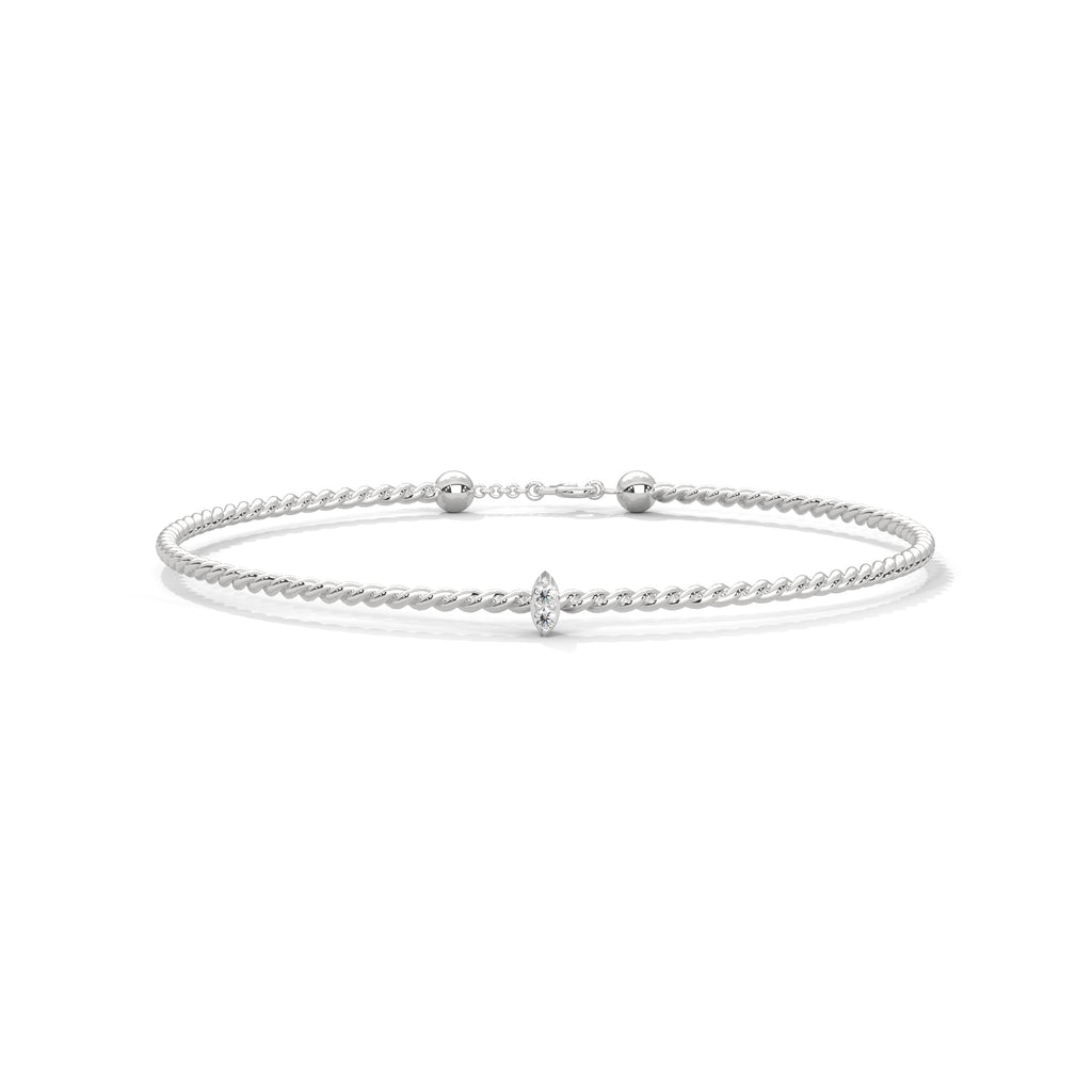 Aani Twisted Diamond Bracelet