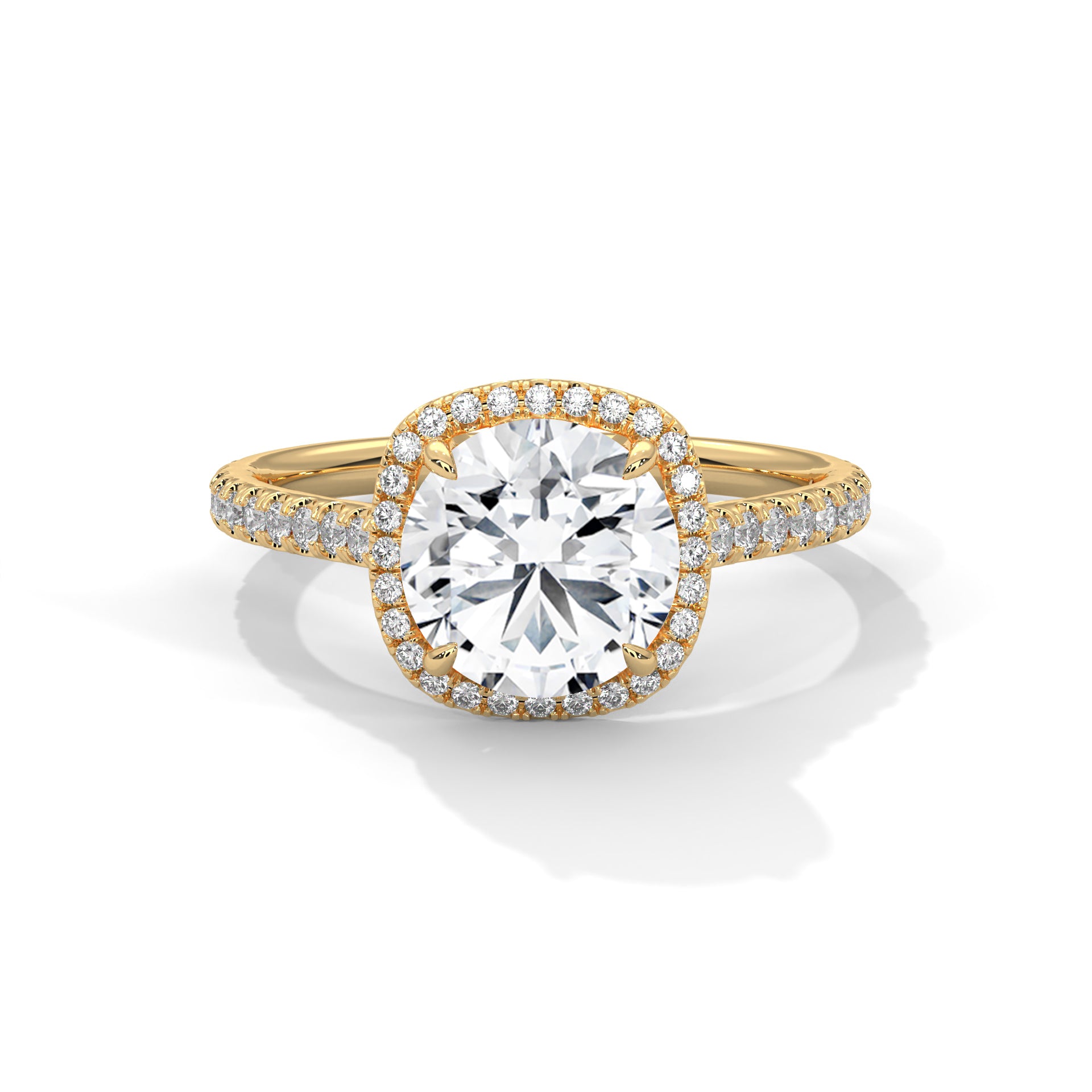 Eclipse Halo Diamond Ring (2.00ct cntr.)