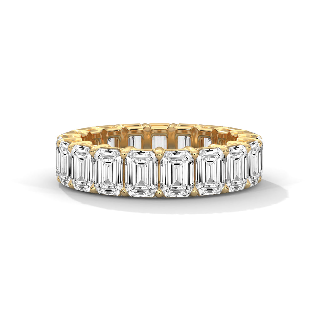 Emerald Cut Eternity Band
