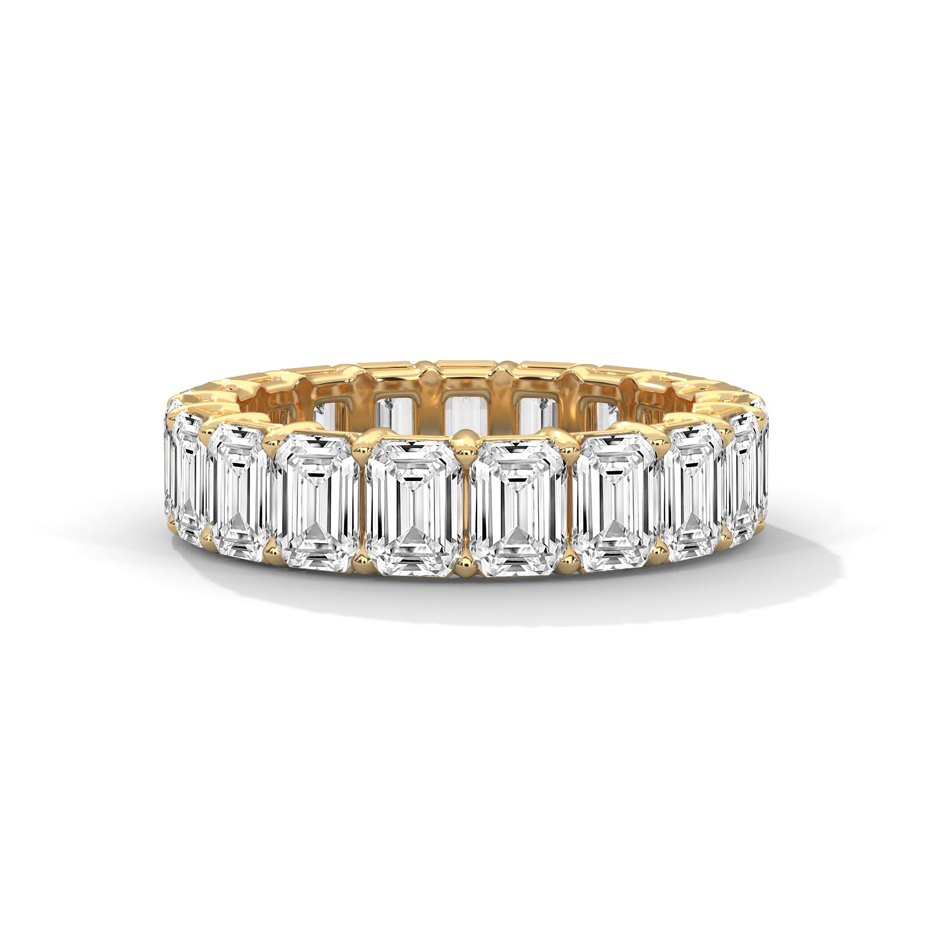 Emerald Cut Eternity Band