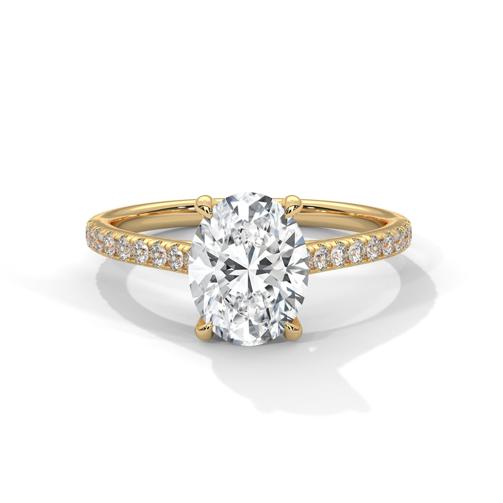 Kargir Ring with 2ct Oval Lab Diamond