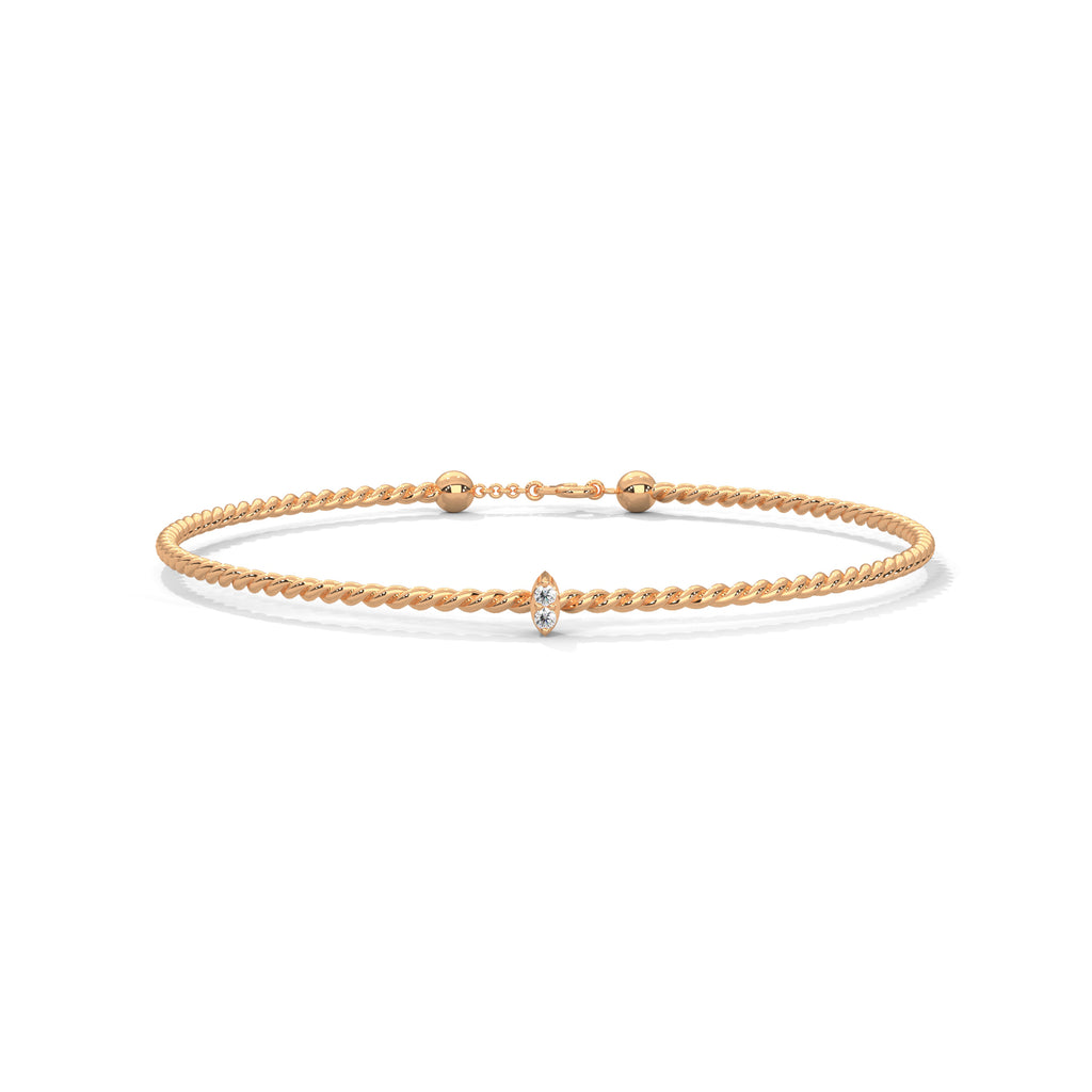 Aani Twisted Diamond Bracelet
