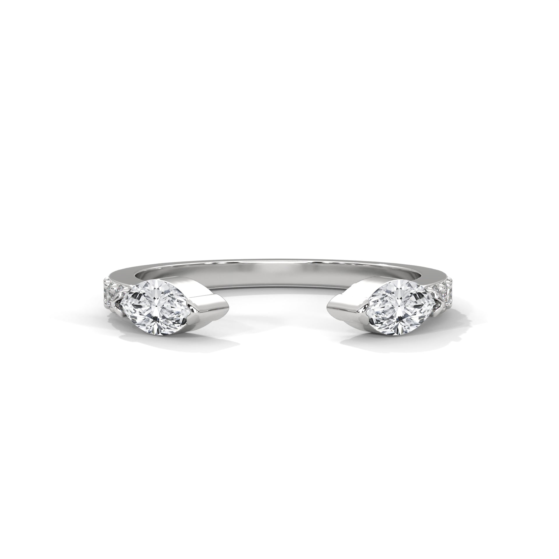Cuff Marquise Diamond Ring (1/5 ct. tw.)