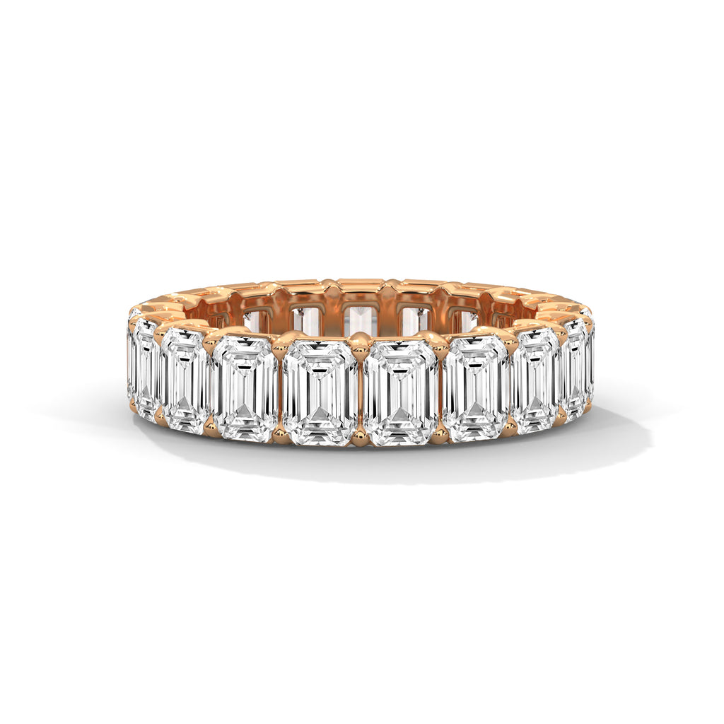 Emerald Cut Eternity Band