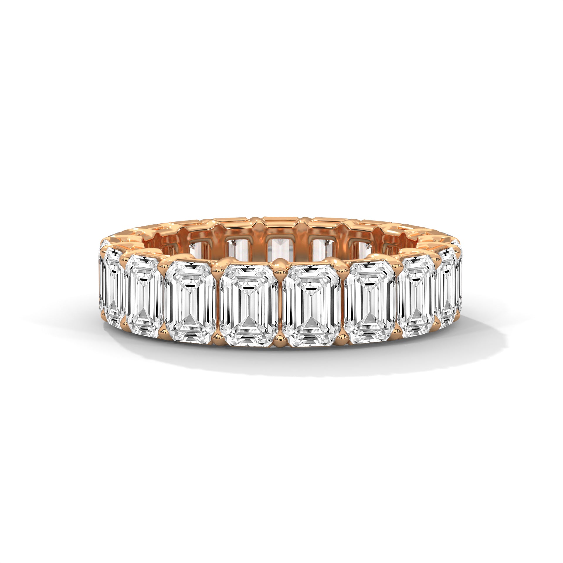 Emerald Cut Eternity Band