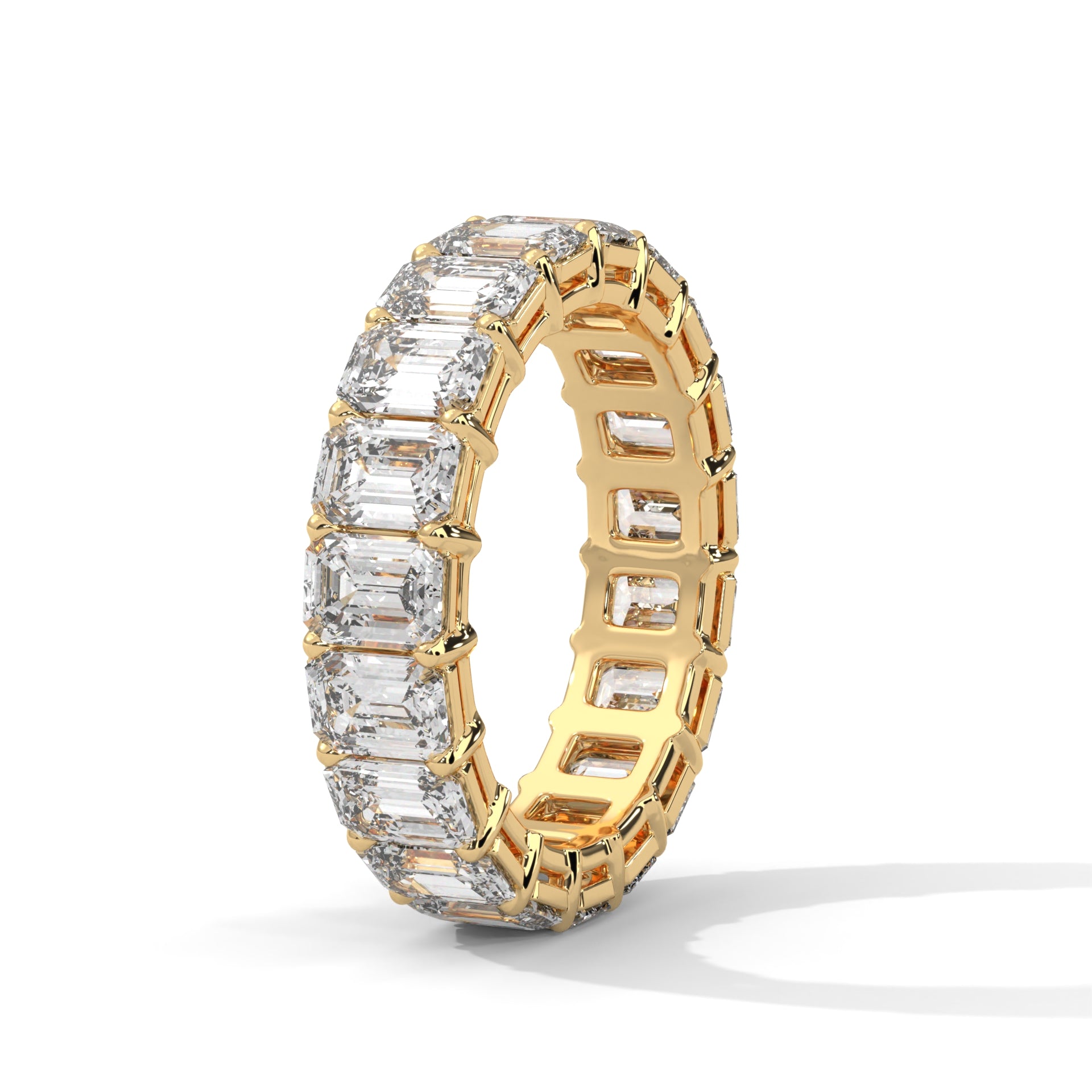 Emerald Cut Eternity Band