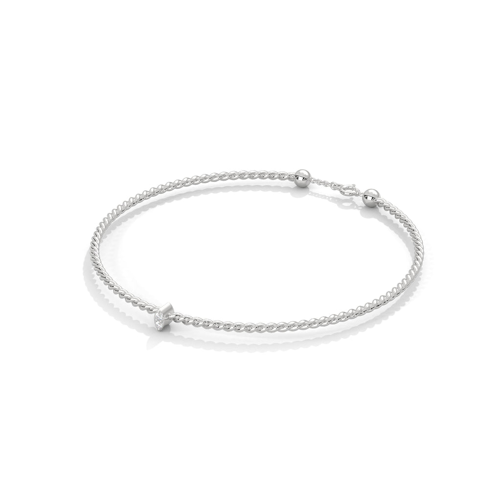Aani Twisted Diamond Bracelet