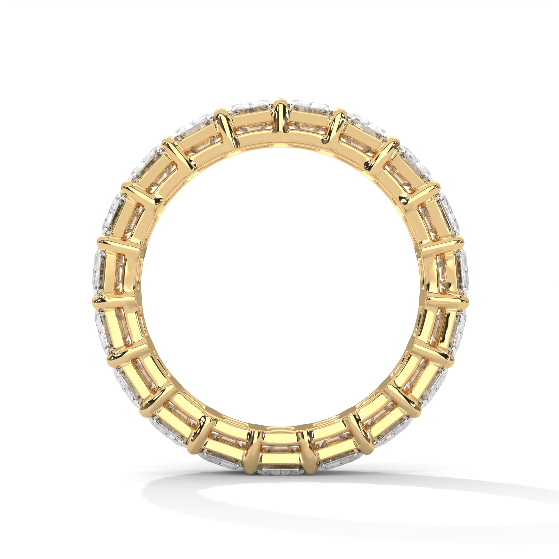 Emerald Cut Eternity Band