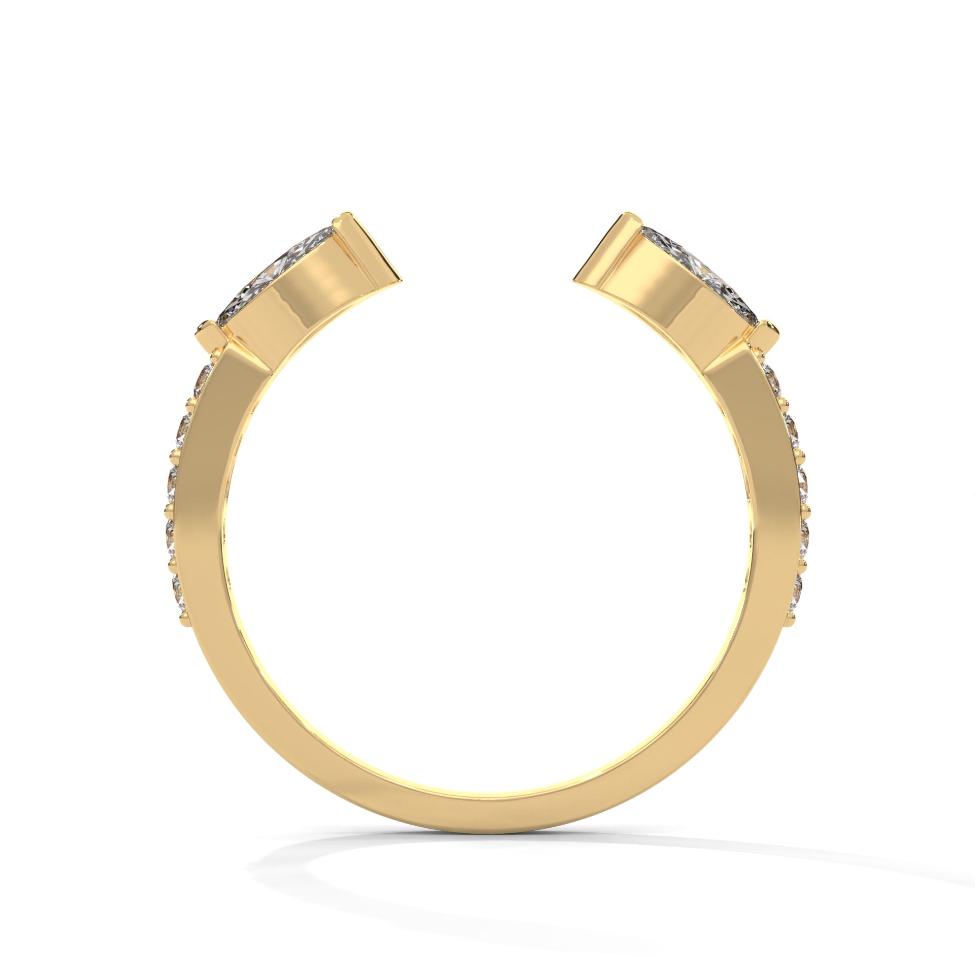 Cuff Marquise Diamond Ring (1/5 ct. tw.)