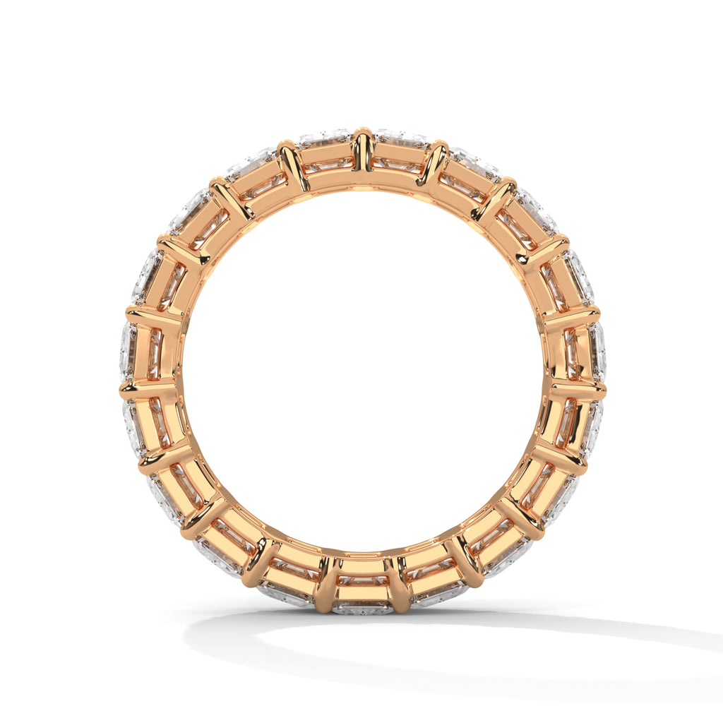 Emerald Cut Eternity Band