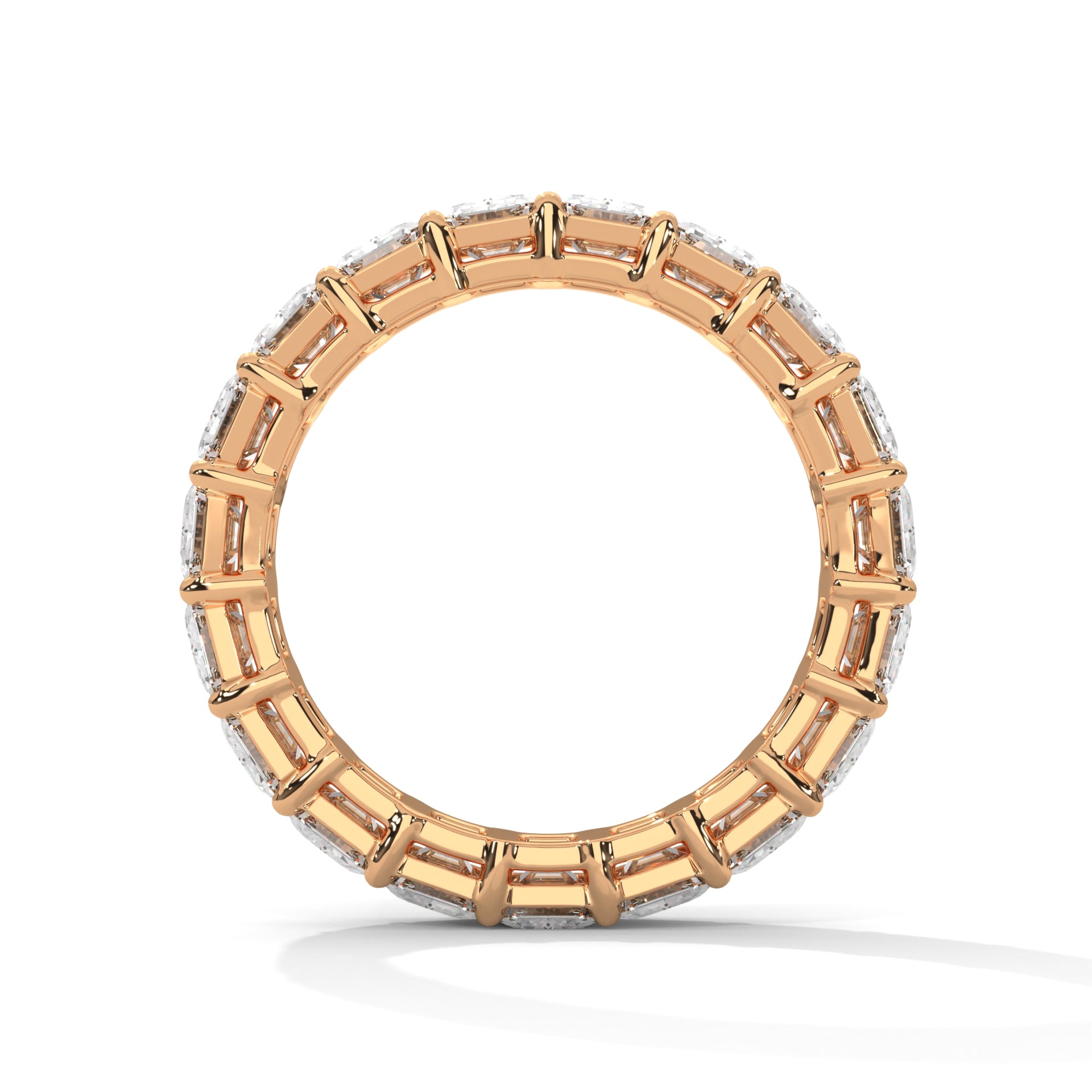 Emerald Cut Eternity Band