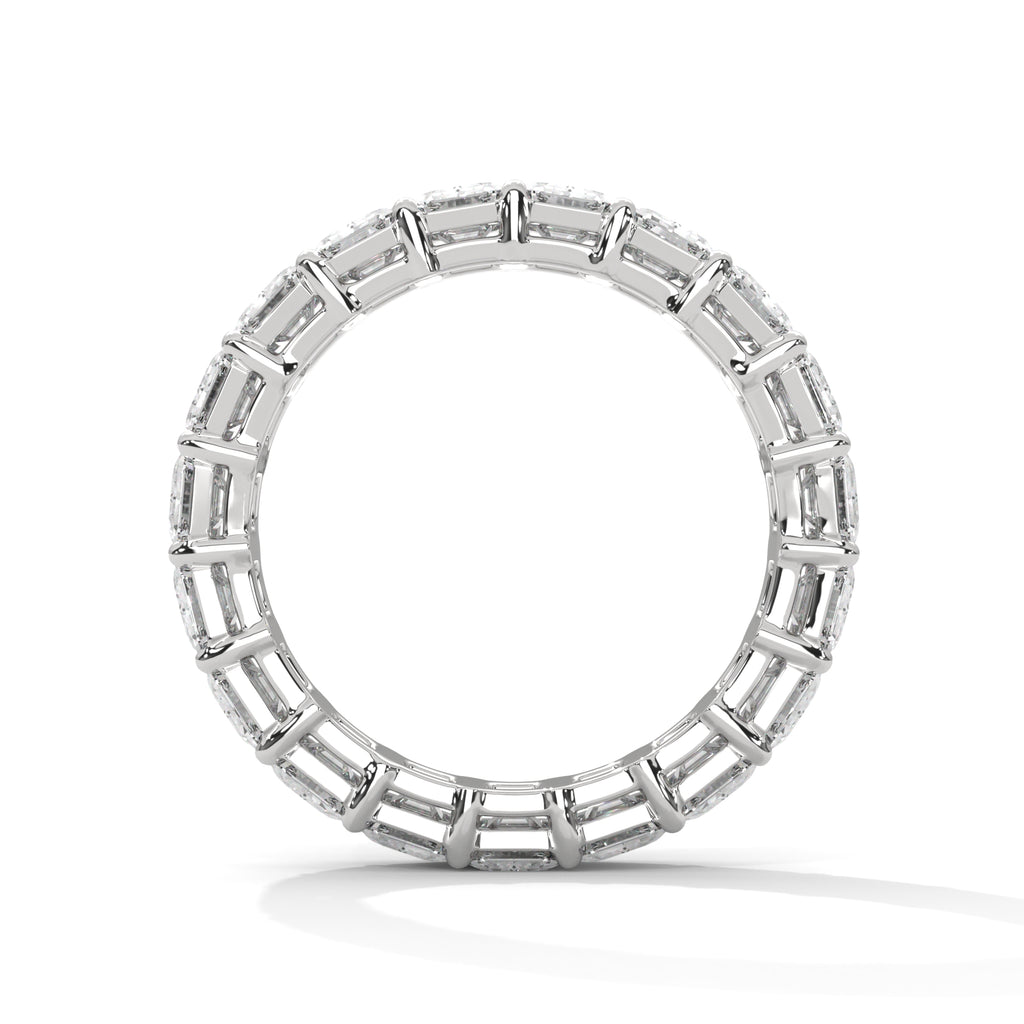 Emerald Cut Eternity Band