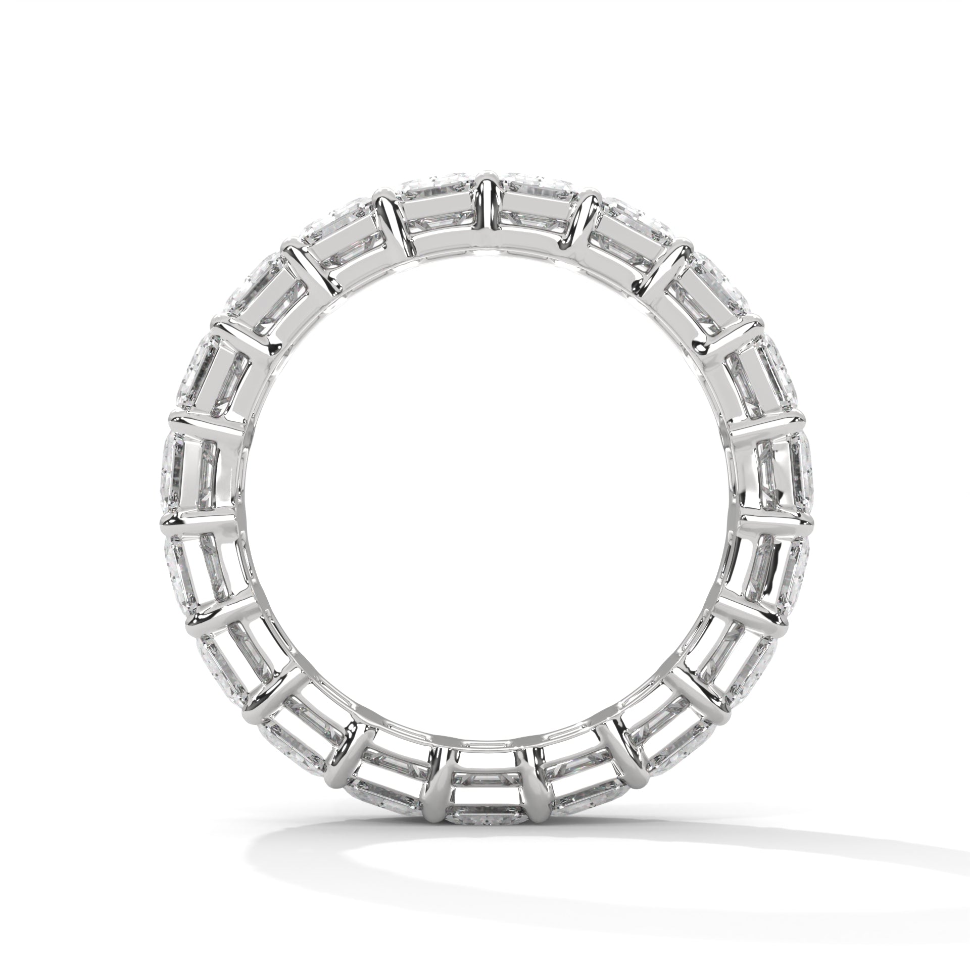 Emerald Cut Eternity Band