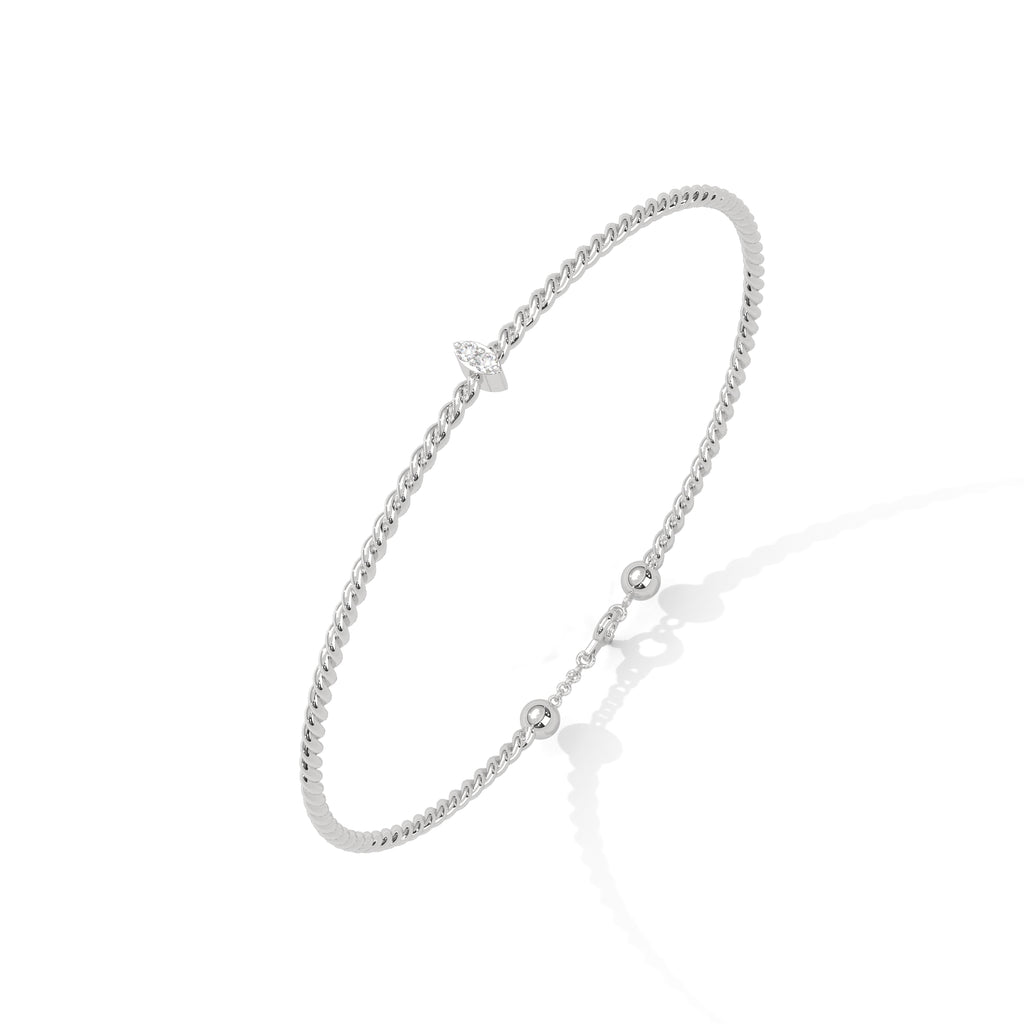 Aani Twisted Diamond Bracelet