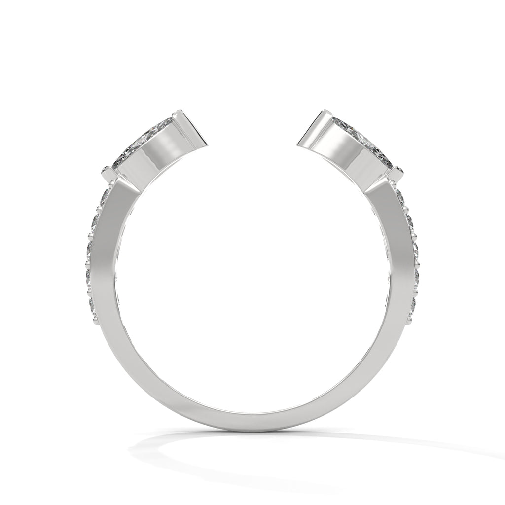 Cuff Marquise Diamond Ring (1/5 ct. tw.)