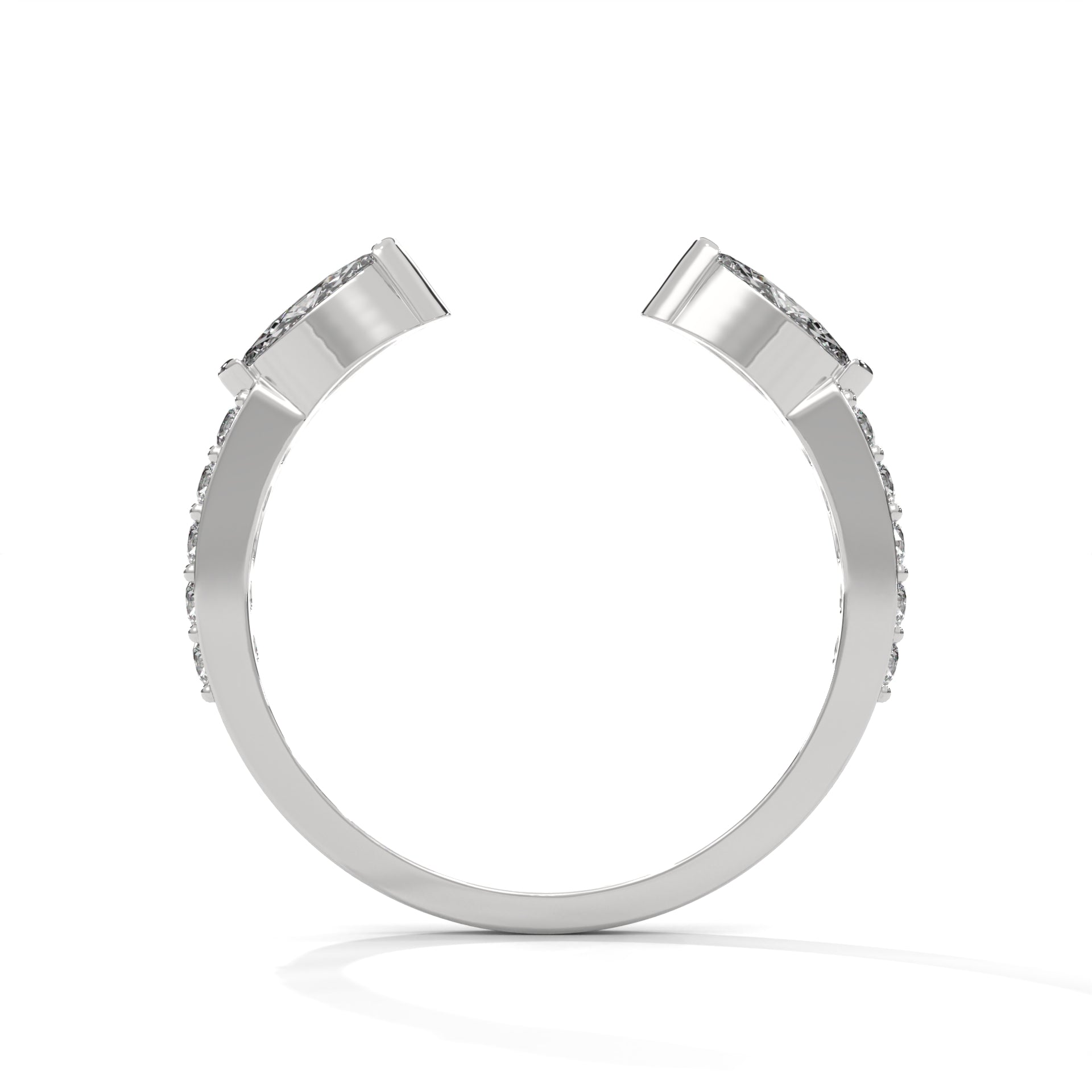 Cuff Marquise Diamond Ring (1/5 ct. tw.)