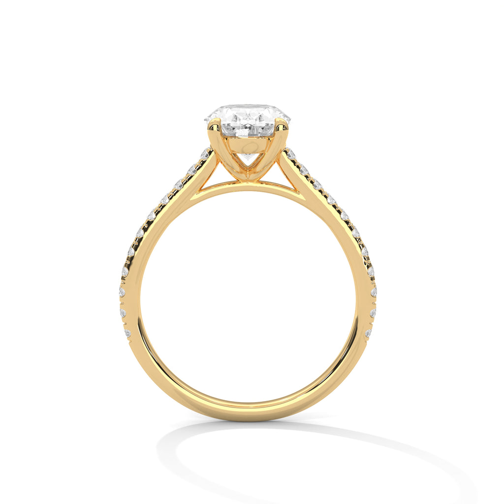 Kargir Ring with 2ct Oval Lab Diamond