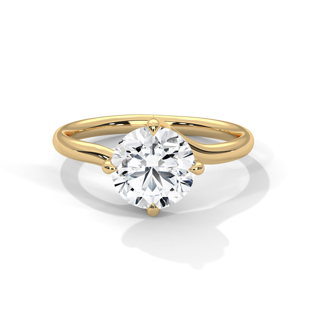 Elara Ring 2ct Round Brilliant Cut Diamond