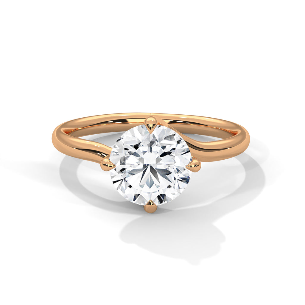 Elara Ring 2ct Round Brilliant Cut Diamond