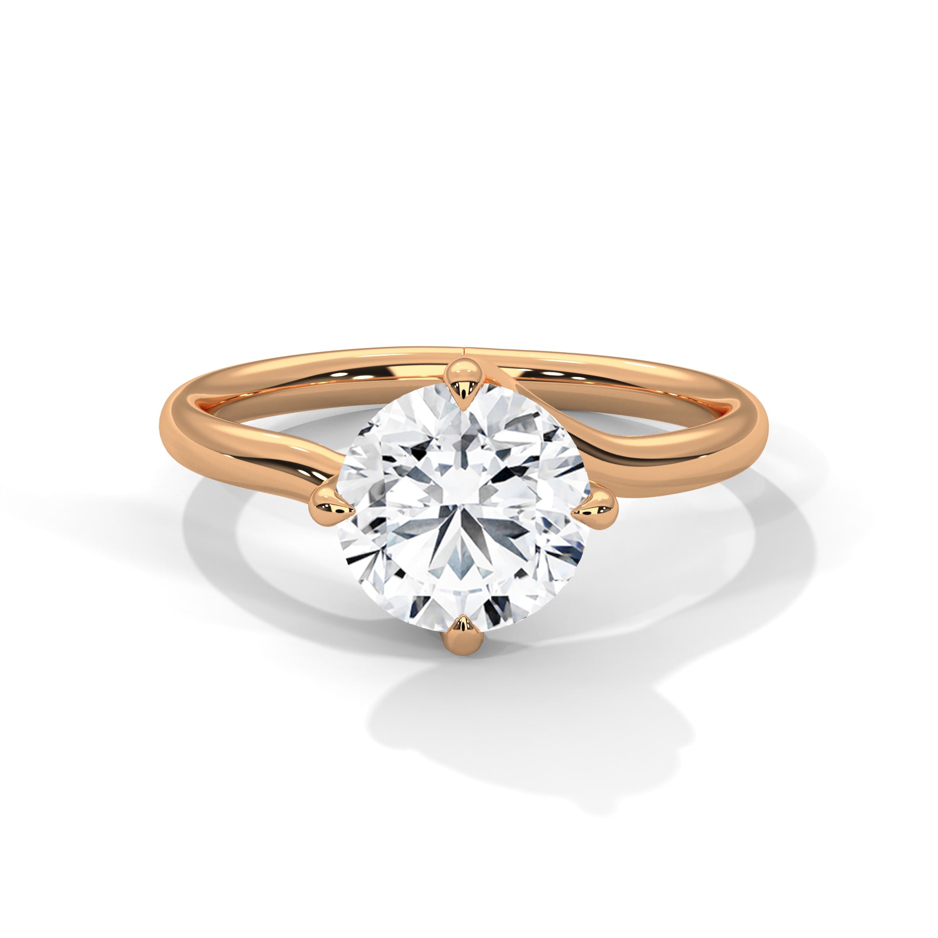 Elara Ring 2ct Round Brilliant Cut Diamond
