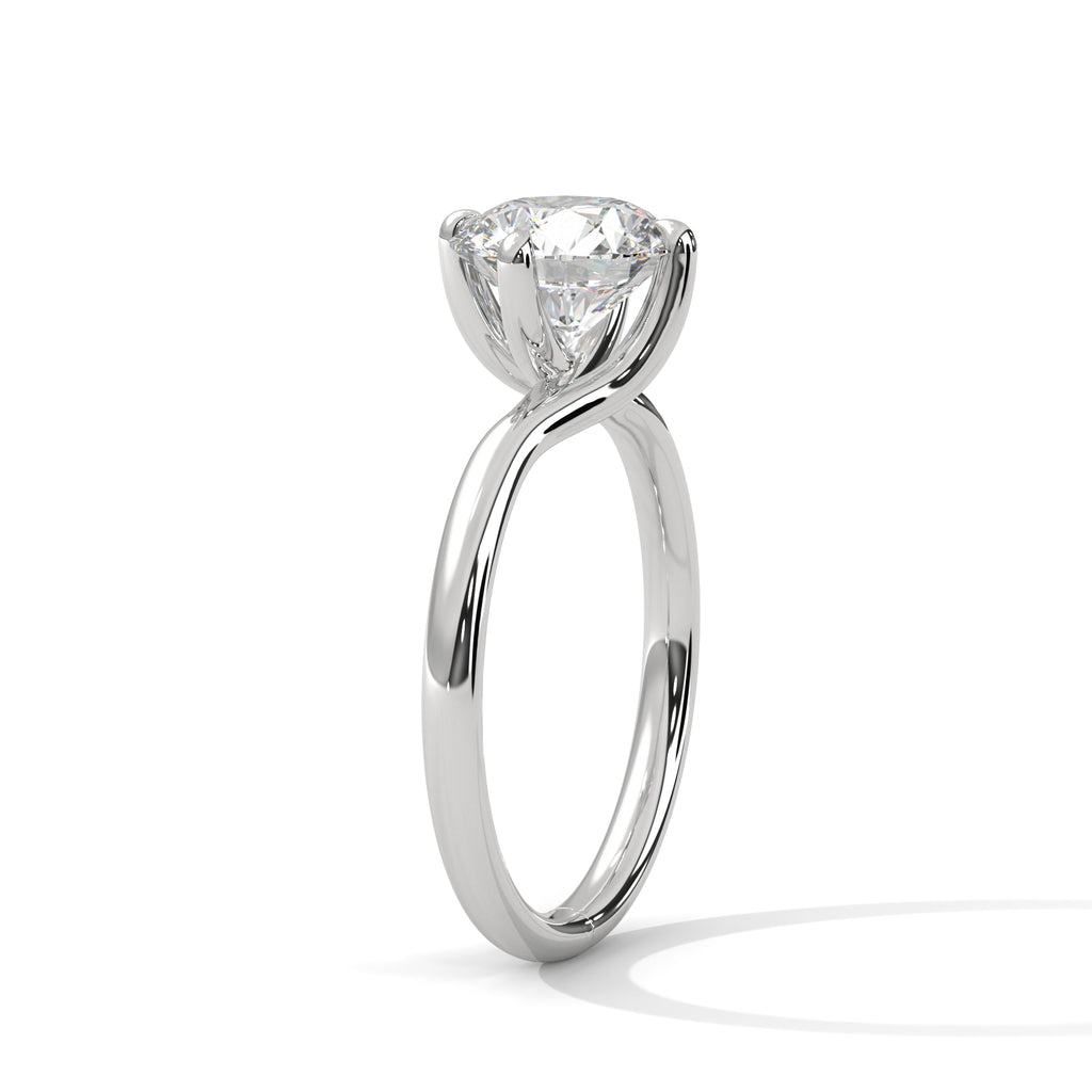 Elara Ring 2ct Round Brilliant Cut Diamond