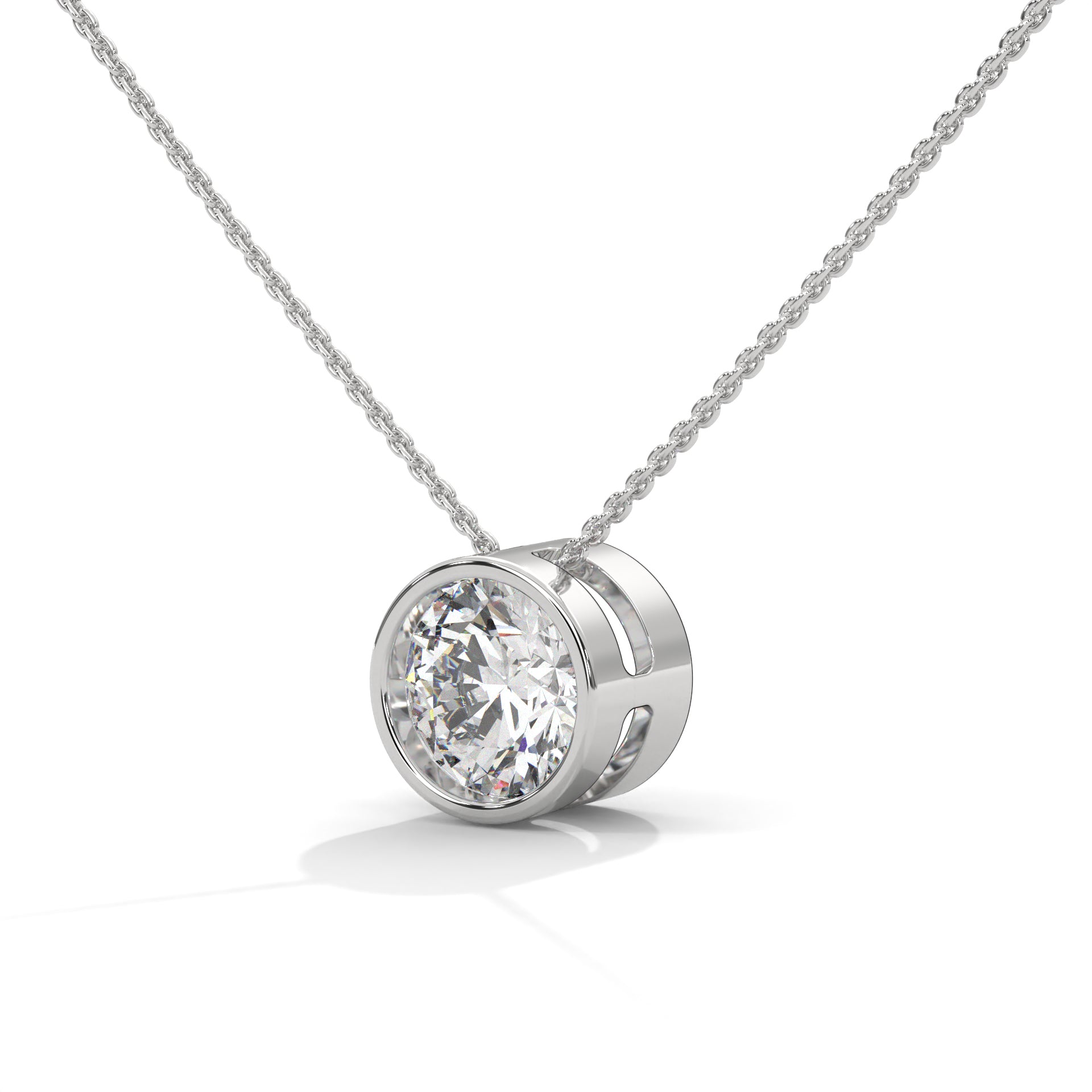 Ethos Round Diamond Pendant Necklace (2ct. tw.)