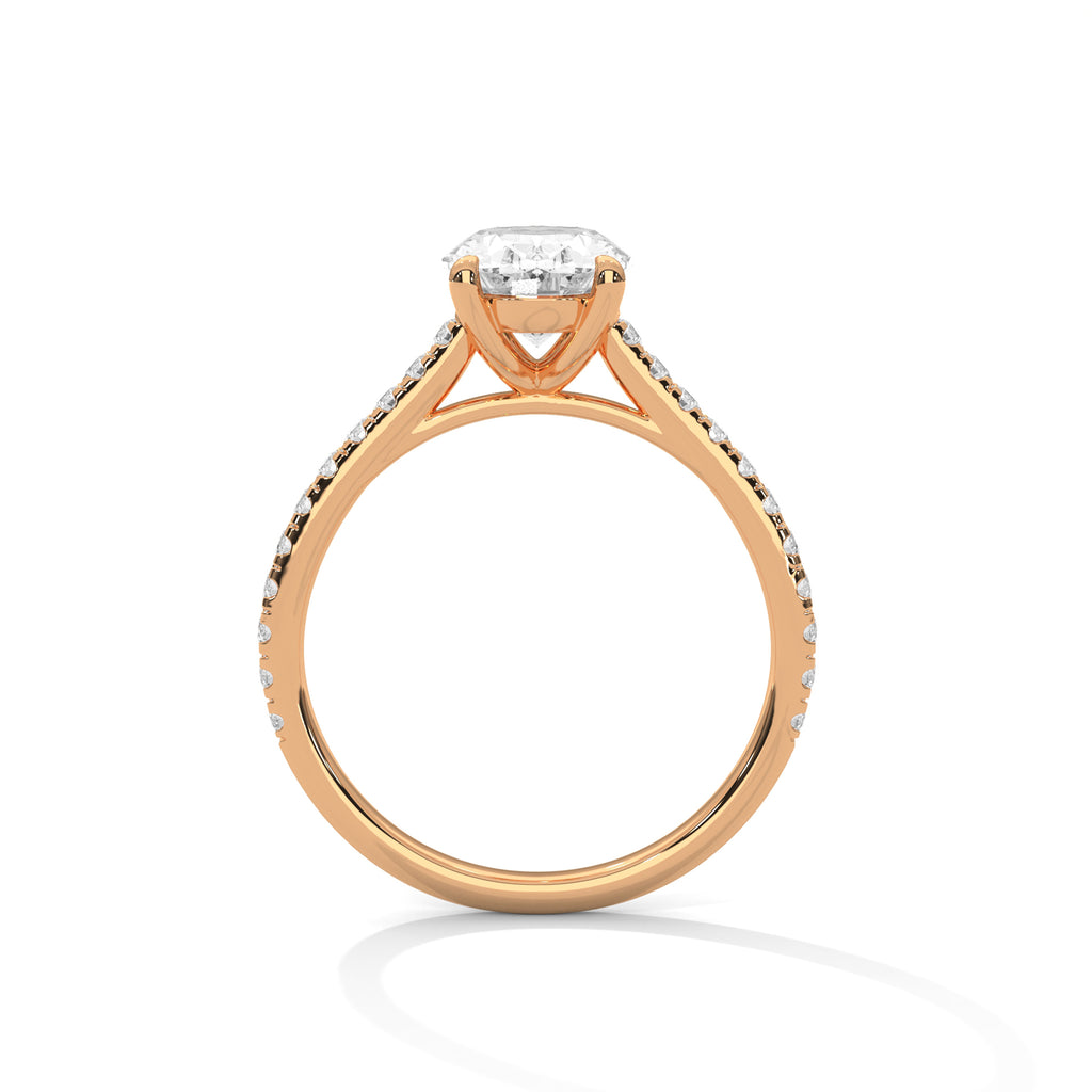 Kargir Ring with 2ct Oval Lab Diamond