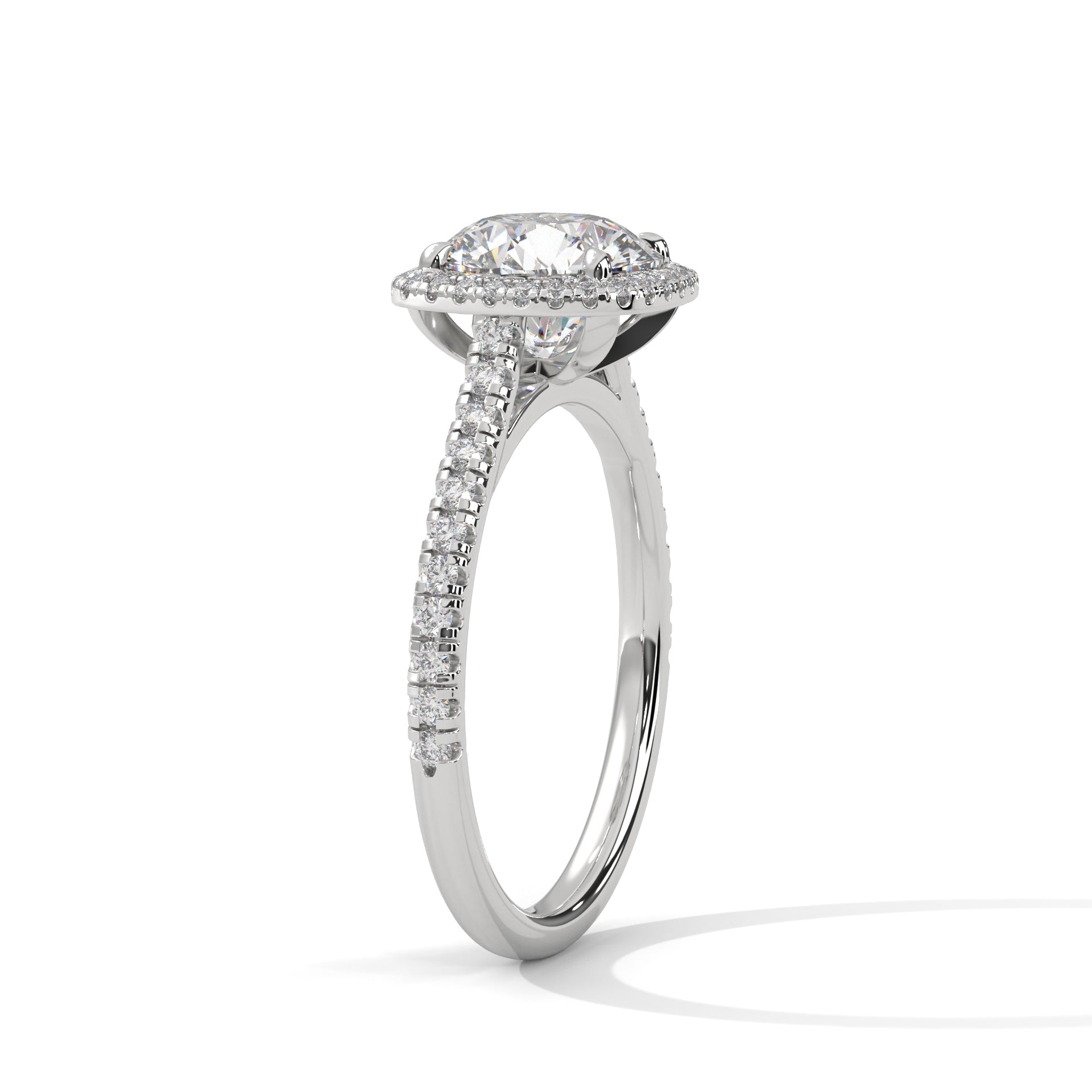 Eclipse Halo Diamond Ring (2.00ct cntr.)