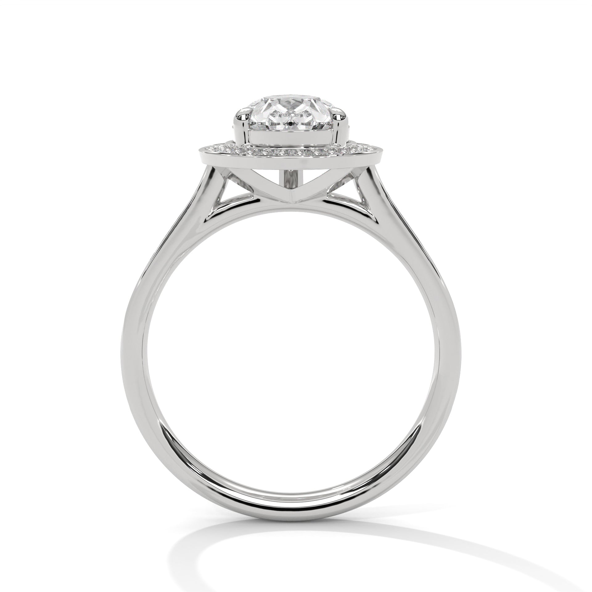 Solace Halo Pear Diamond Ring (2 17/50 ct. tw.)