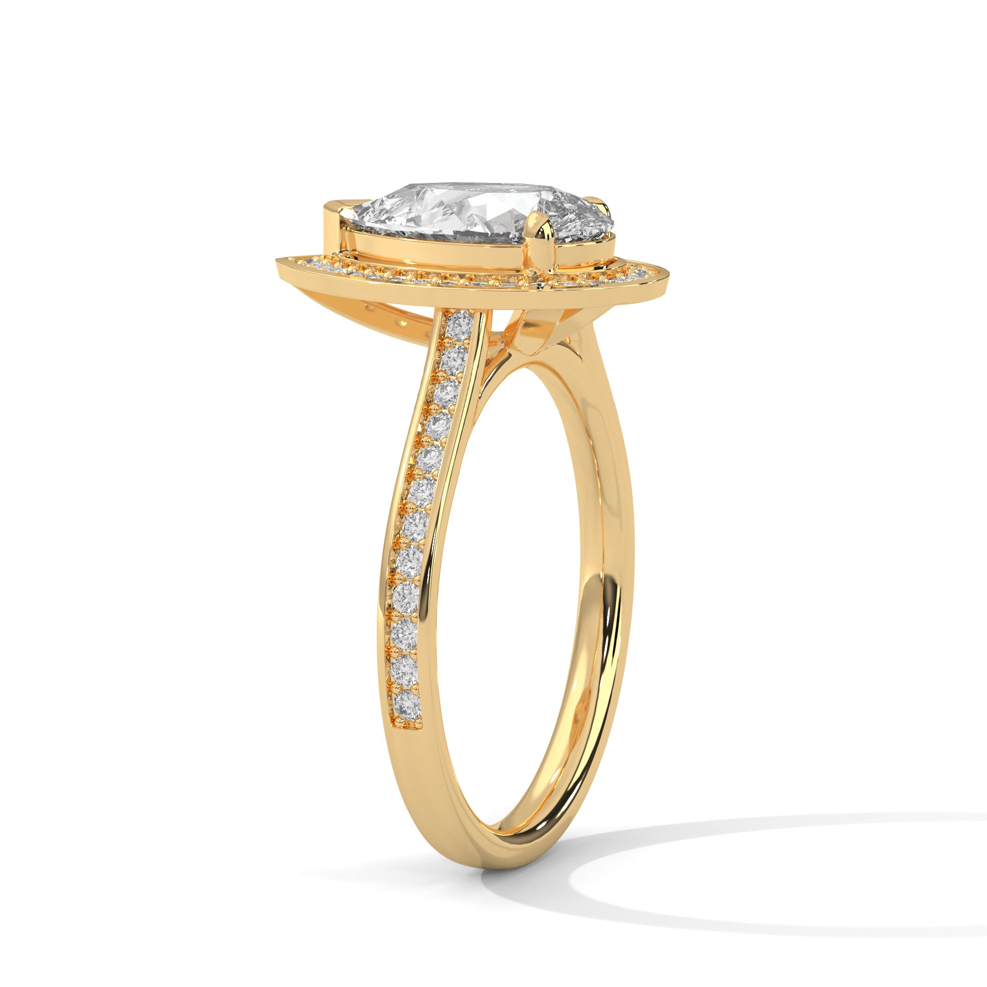 Solace Halo Pear Diamond Ring (2 17/50 ct. tw.)