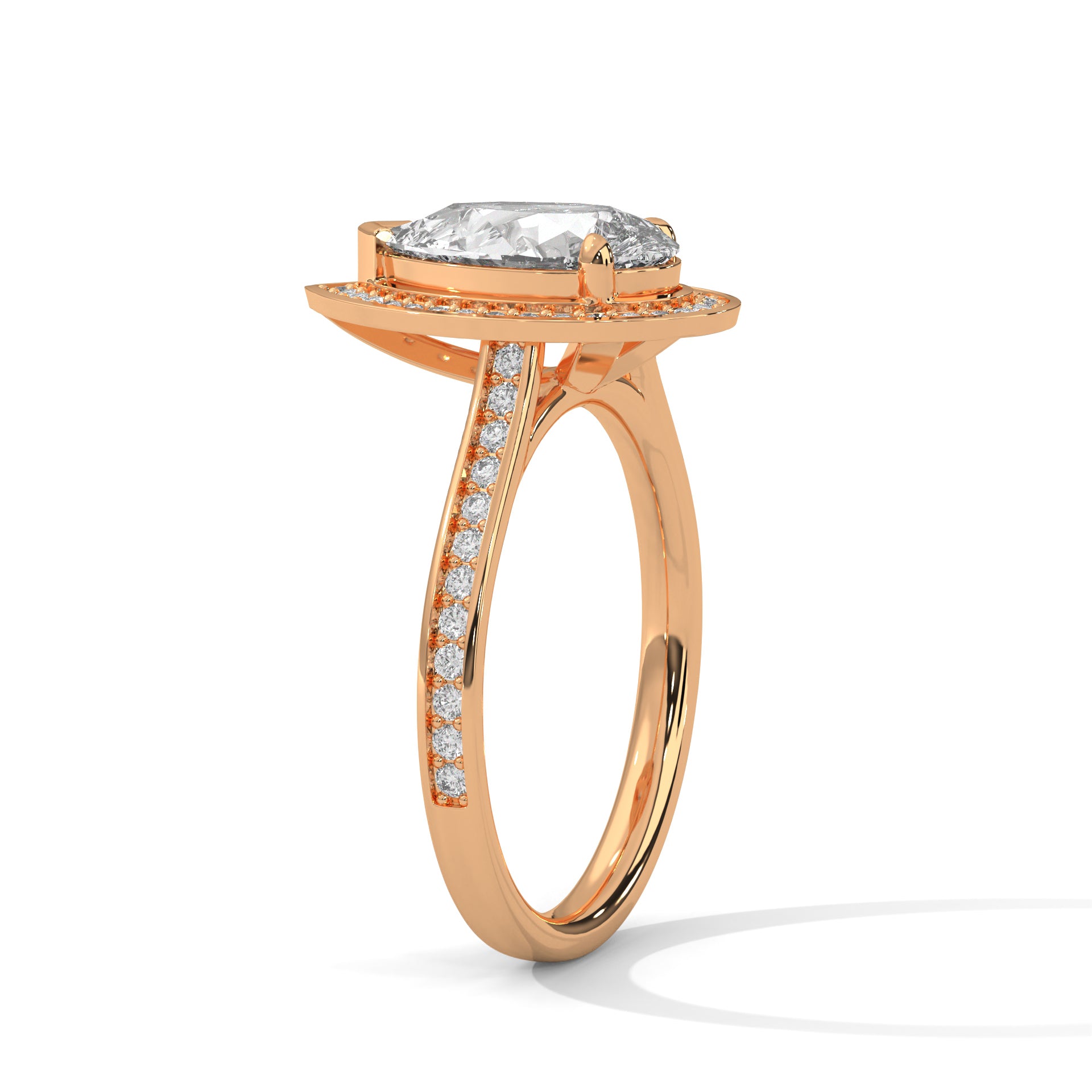 Solace Halo Pear Diamond Ring (2 17/50 ct. tw.)
