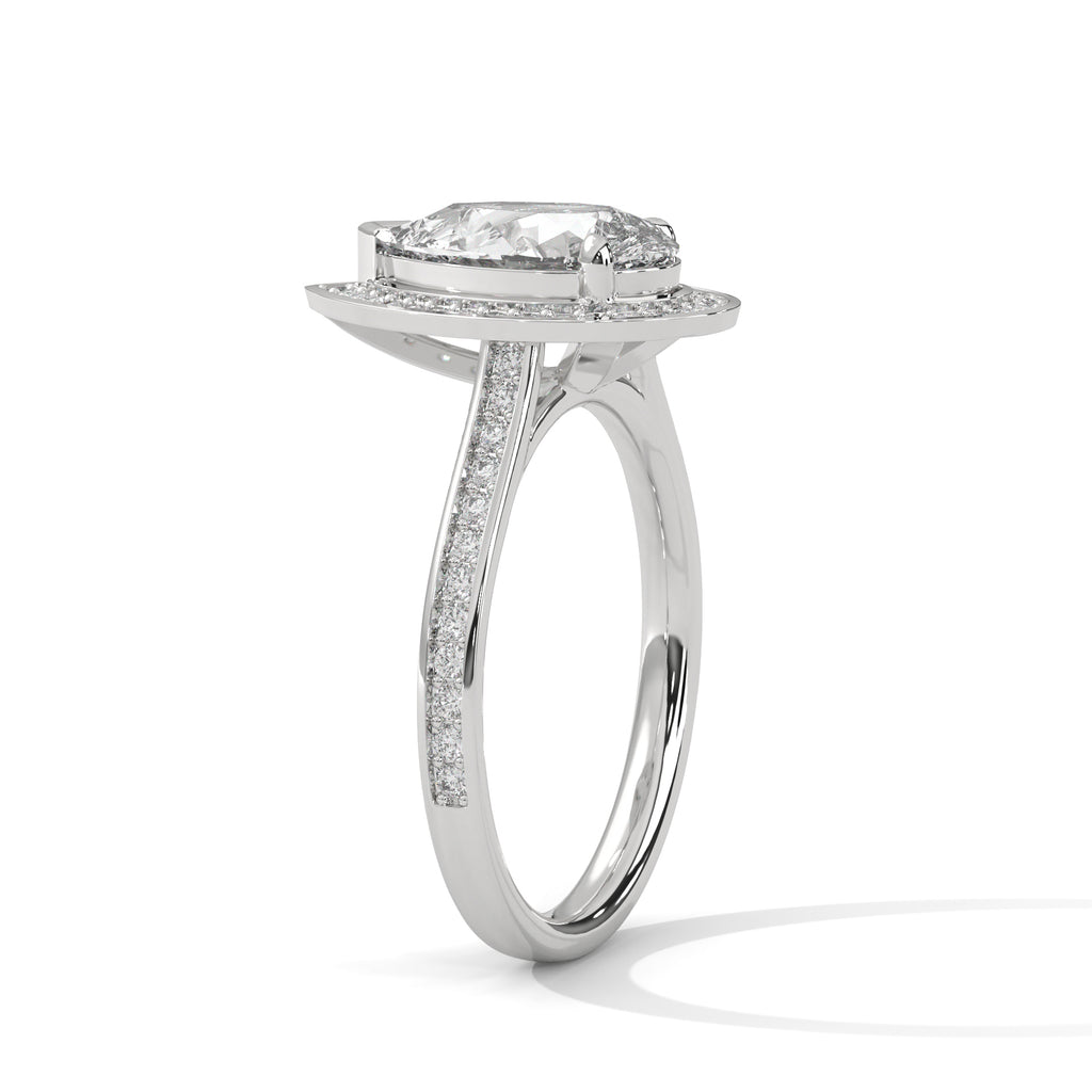 Solace Halo Pear Diamond Ring (2 17/50 ct. tw.)