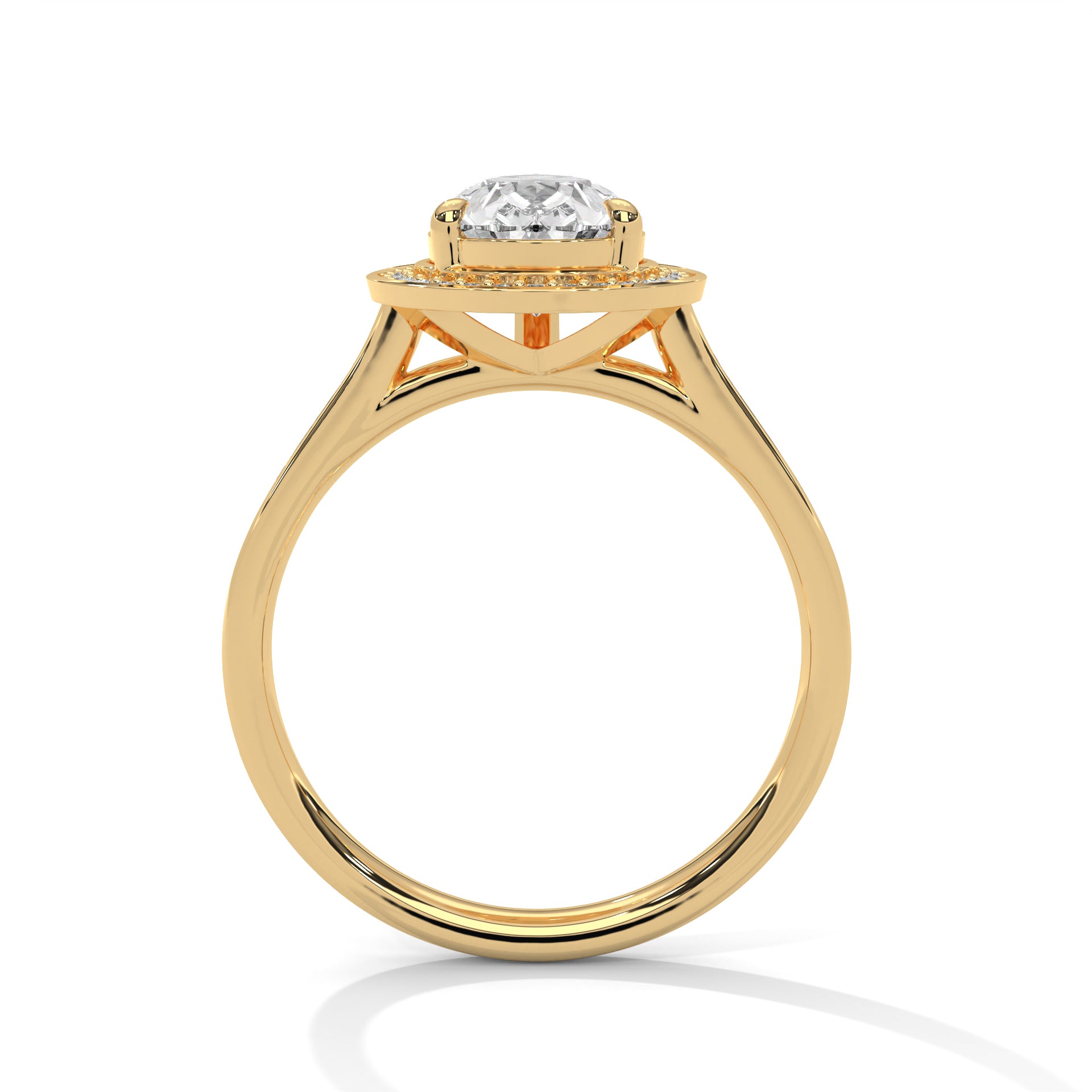 Solace Halo Pear Diamond Ring (2 17/50 ct. tw.)